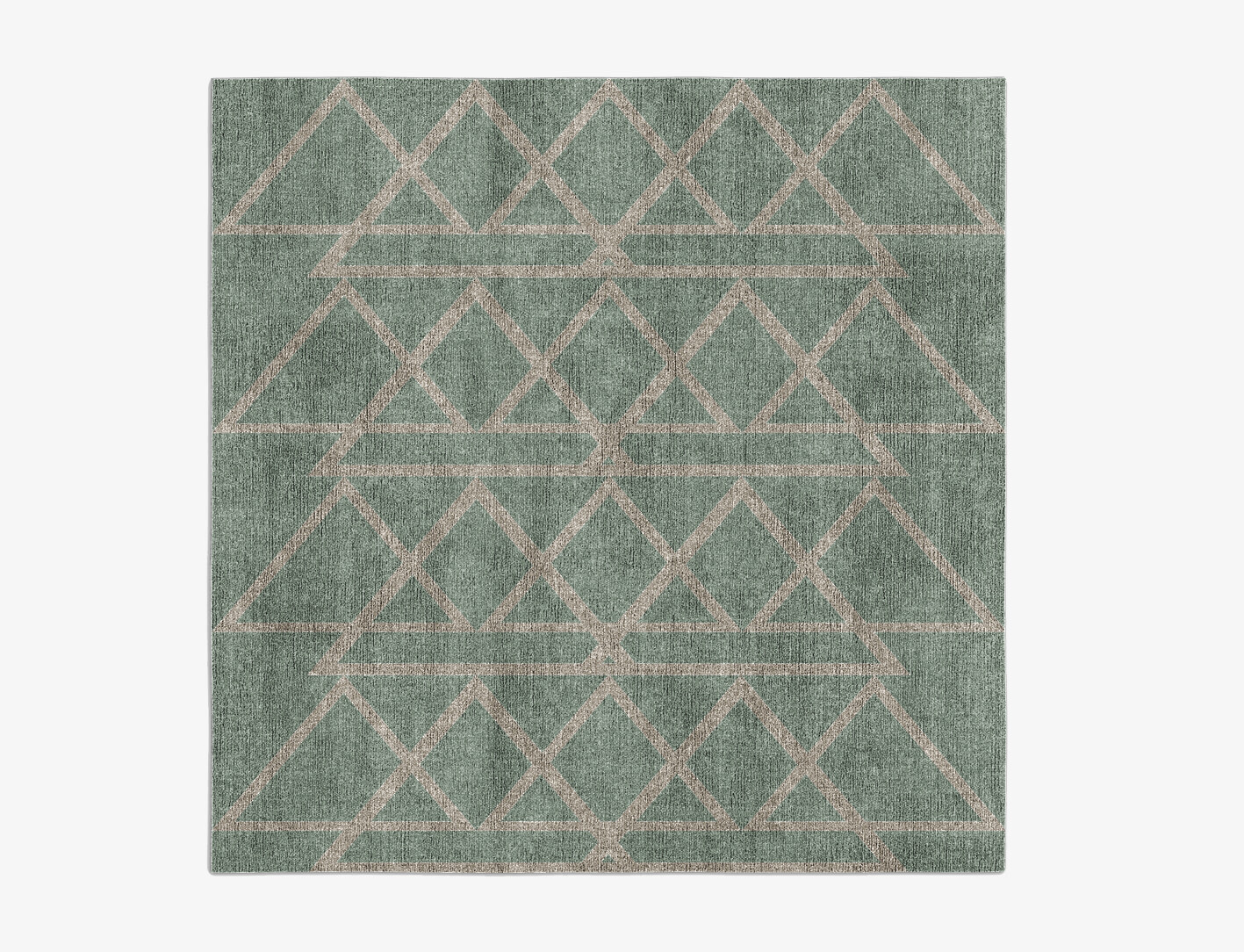 Wilkins Minimalist Square Flatweave Bamboo Silk Custom Rug by Rug Artisan