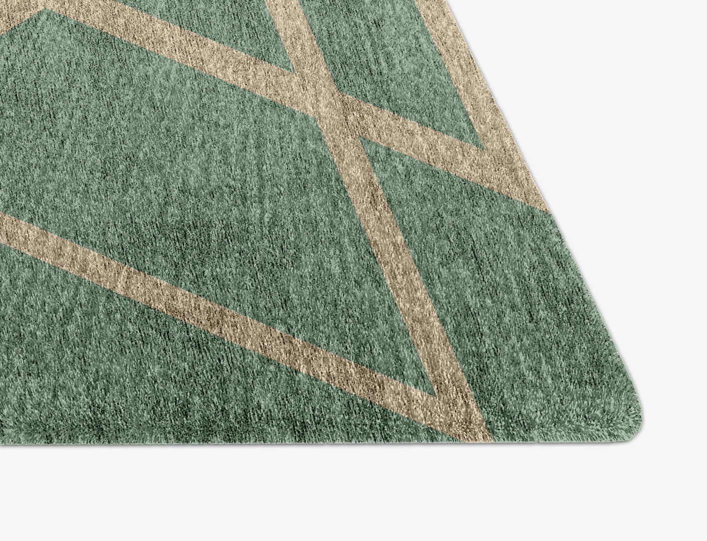 Wilkins Minimalist Arch Hand Knotted Bamboo Silk Custom Rug by Rug Artisan