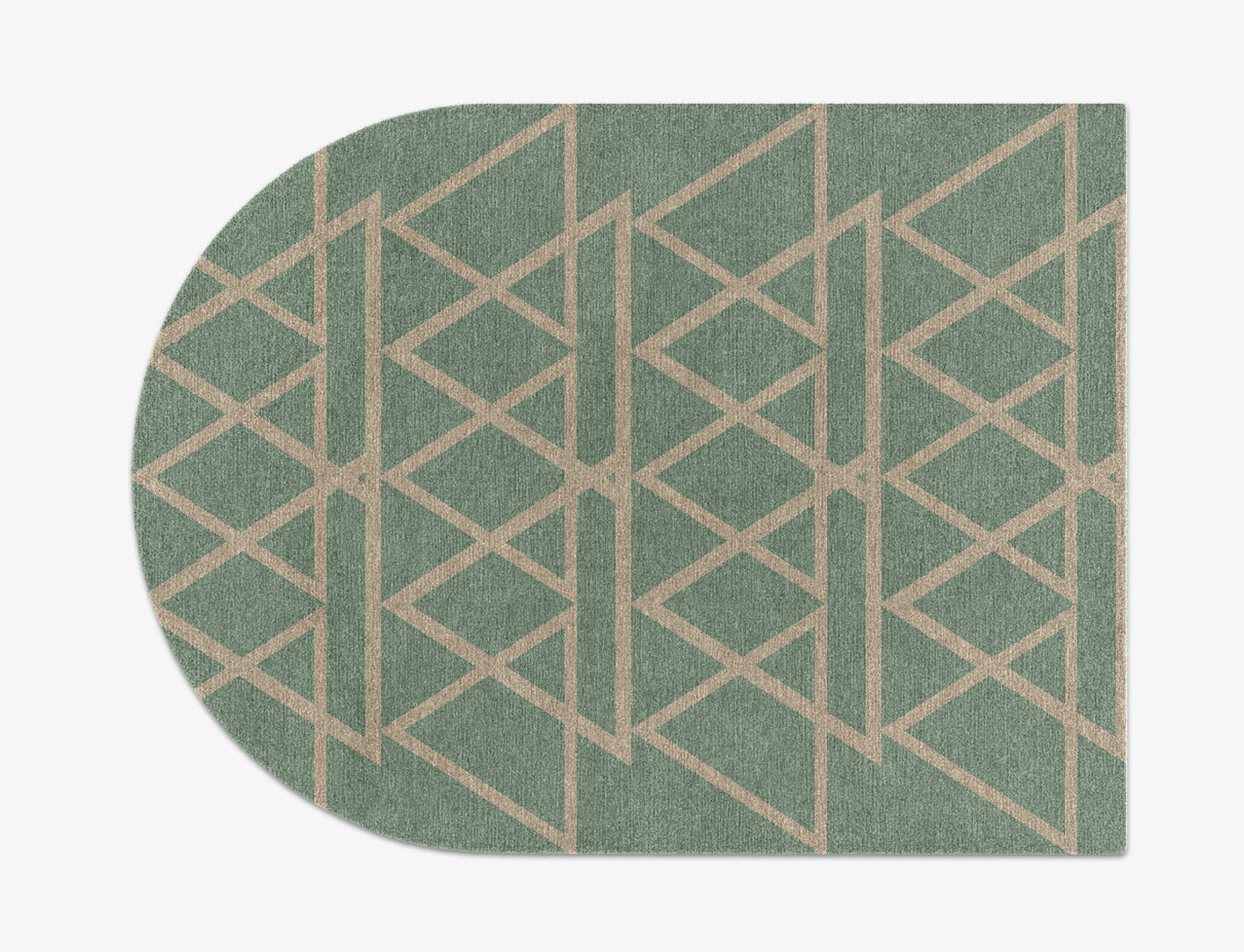 Wilkins Minimalist Arch Hand Knotted Tibetan Wool Custom Rug by Rug Artisan