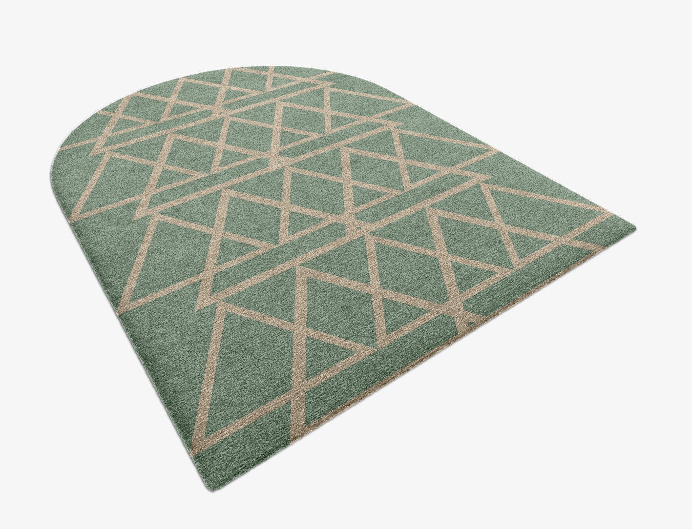 Wilkins Minimalist Arch Hand Knotted Tibetan Wool Custom Rug by Rug Artisan