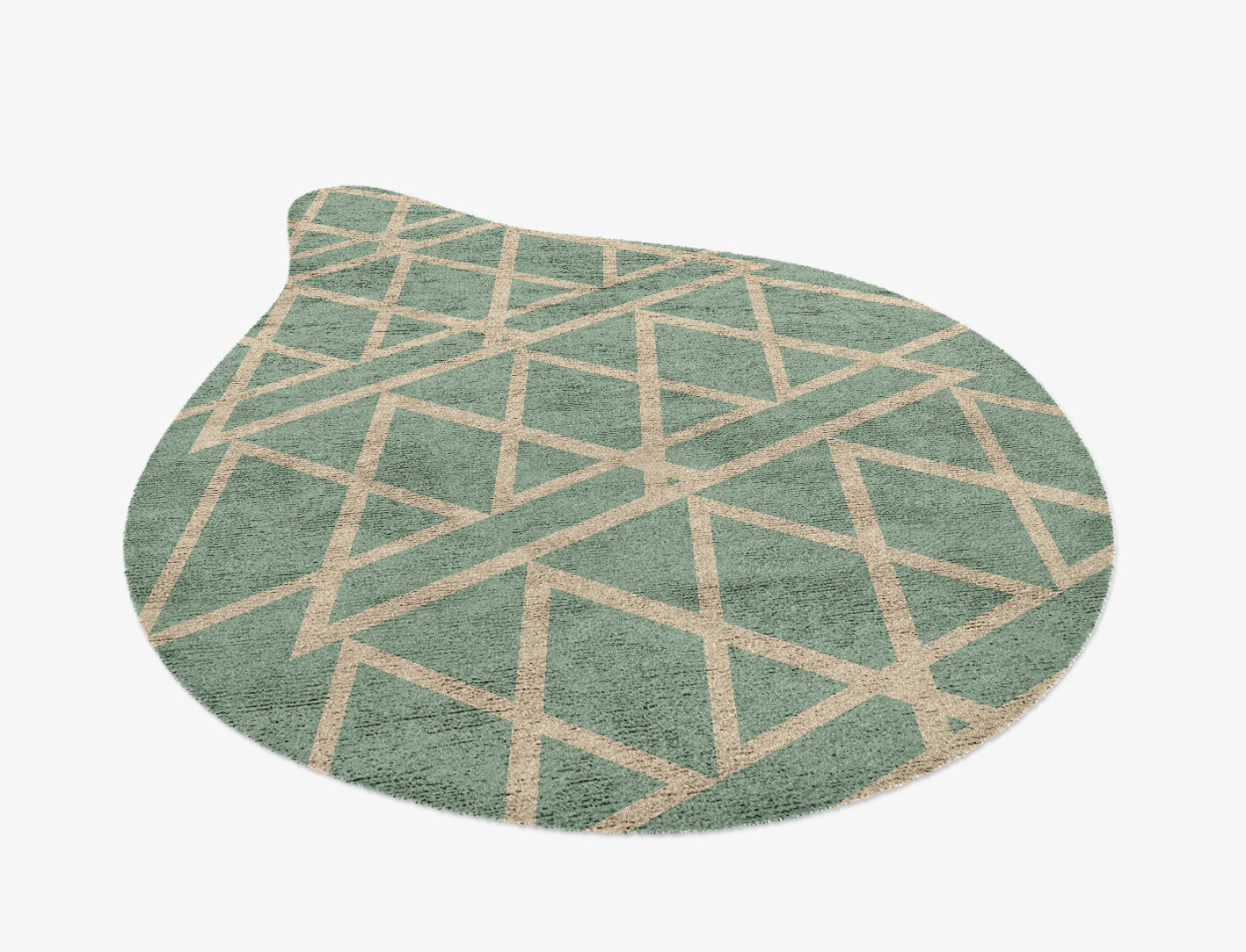 Wilkins Minimalist Drop Hand Knotted Bamboo Silk Custom Rug by Rug Artisan