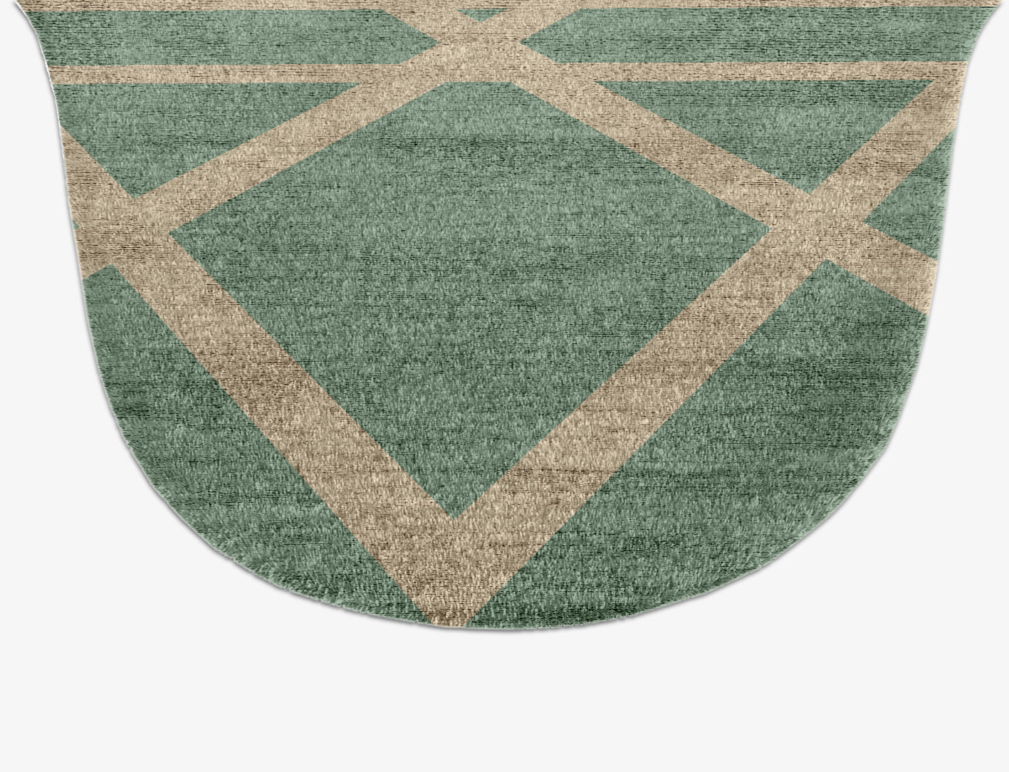 Wilkins Minimalist Drop Hand Knotted Bamboo Silk Custom Rug by Rug Artisan