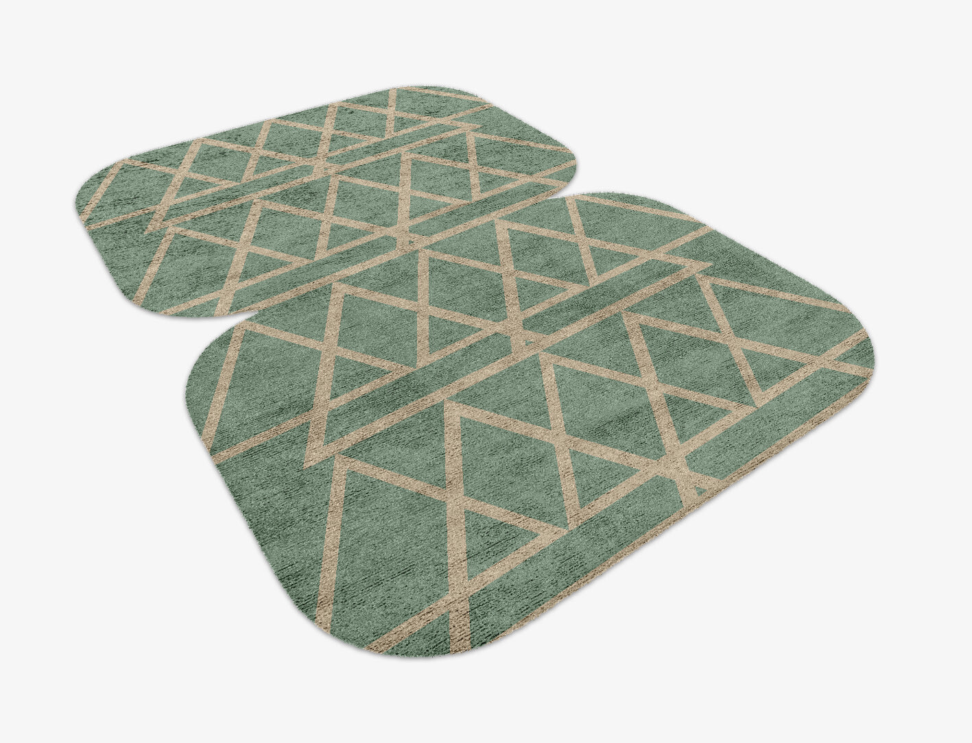 Wilkins Minimalist Eight Hand Knotted Bamboo Silk Custom Rug by Rug Artisan