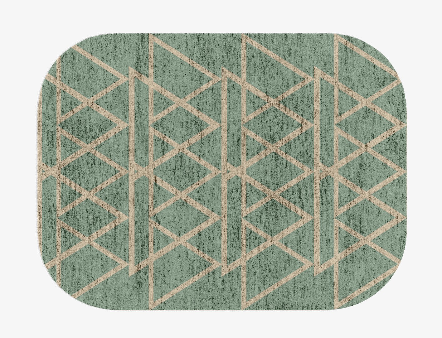 Wilkins Minimalist Oblong Hand Knotted Bamboo Silk Custom Rug by Rug Artisan