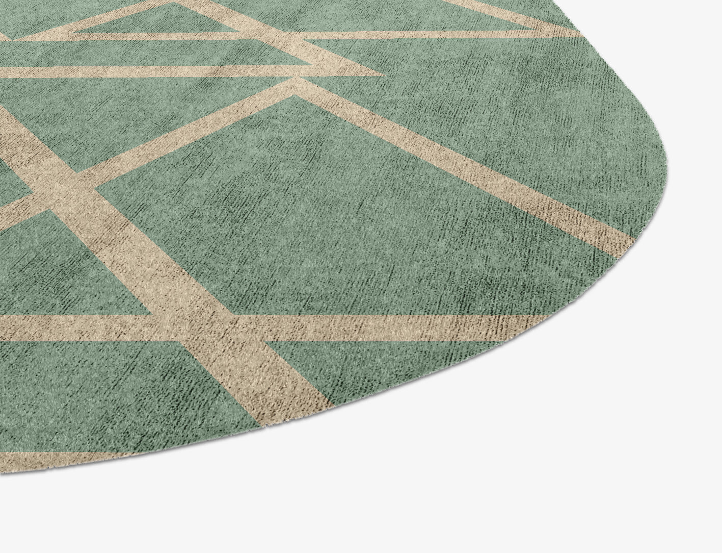 Wilkins Minimalist Oblong Hand Knotted Bamboo Silk Custom Rug by Rug Artisan