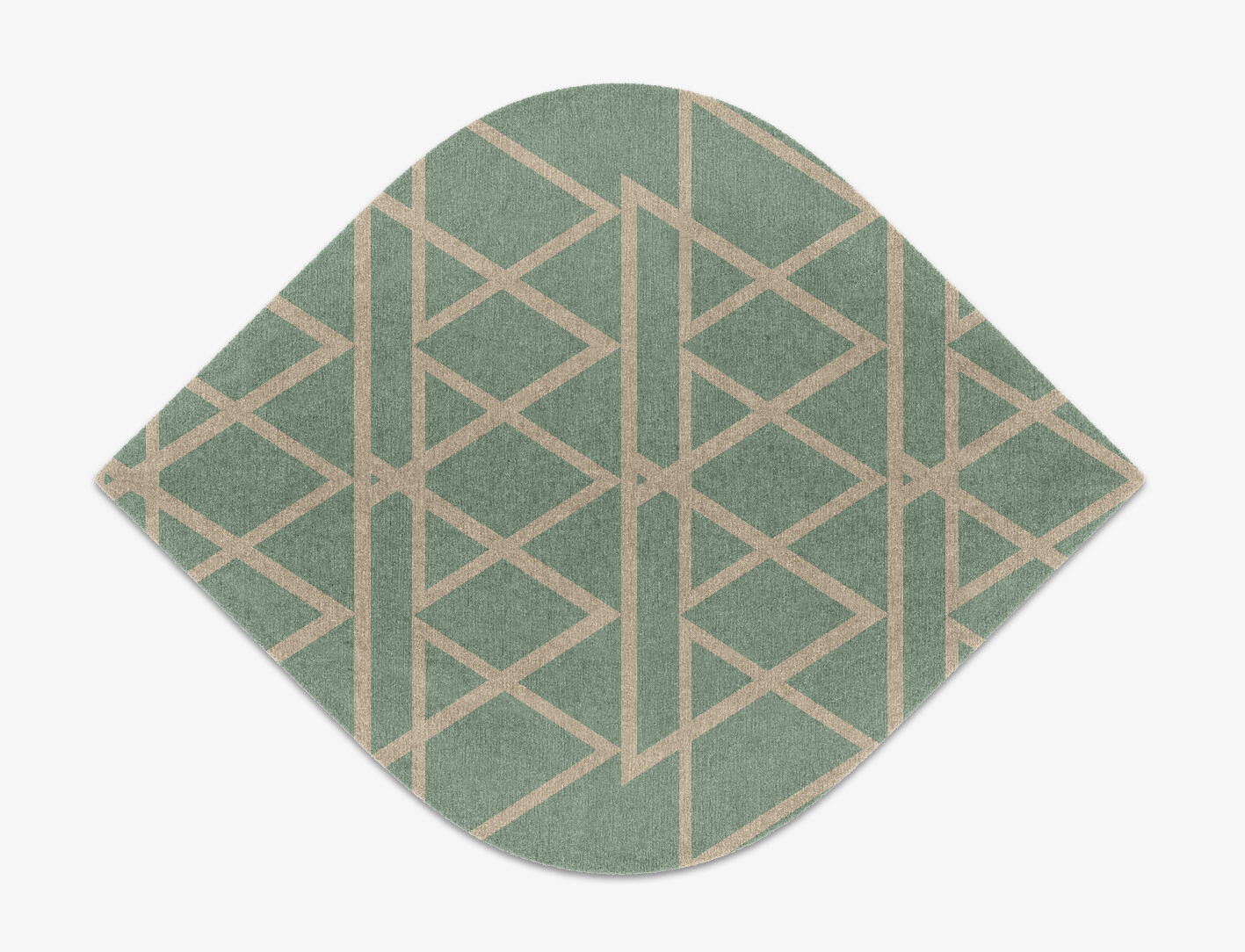 Wilkins Minimalist Ogee Hand Knotted Tibetan Wool Custom Rug by Rug Artisan