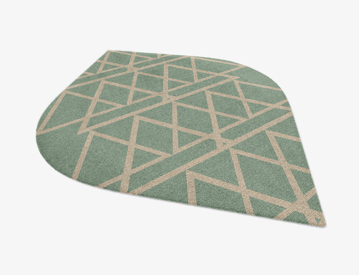 Wilkins Minimalist Ogee Hand Knotted Tibetan Wool Custom Rug by Rug Artisan