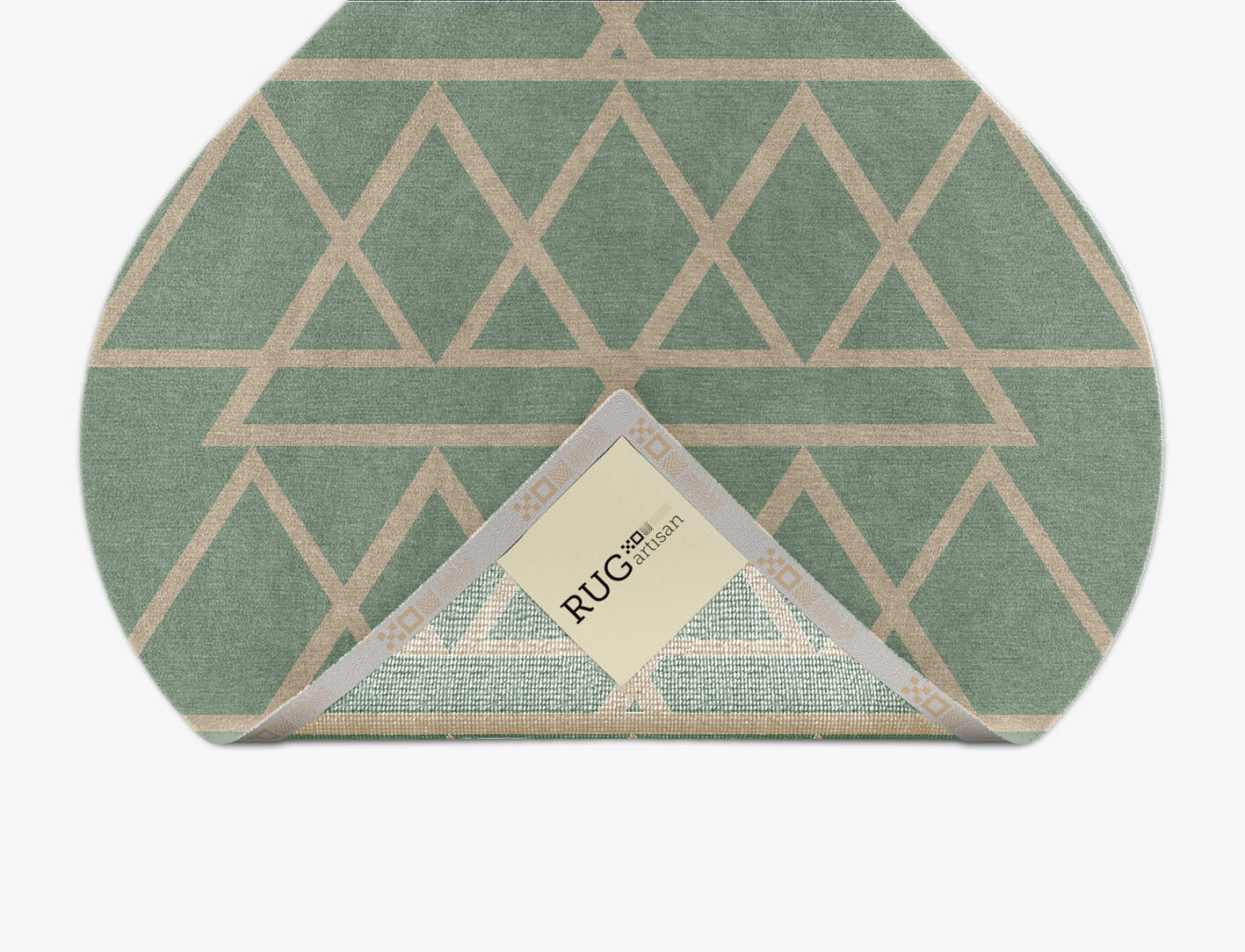 Wilkins Minimalist Ogee Hand Knotted Tibetan Wool Custom Rug by Rug Artisan