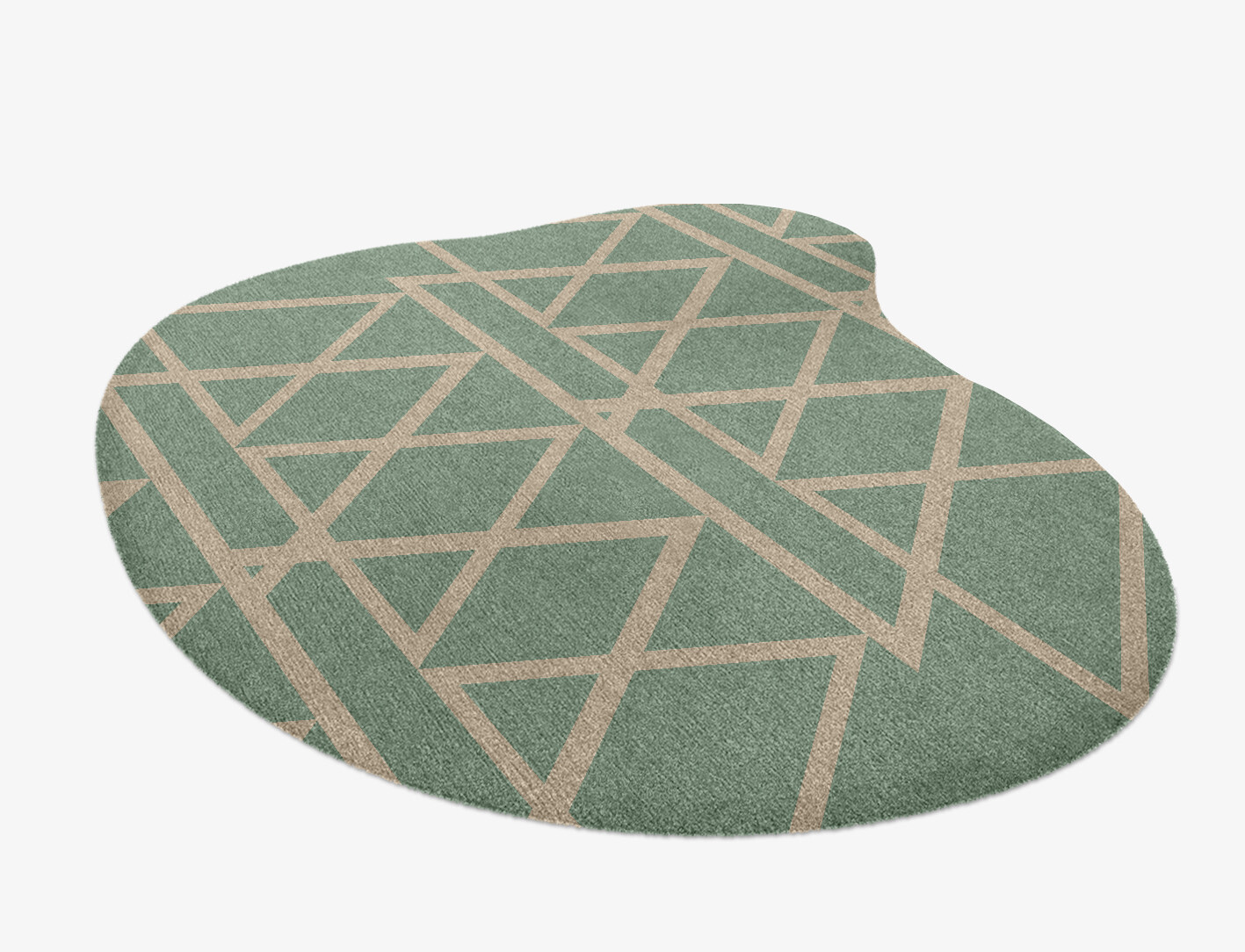 Wilkins Minimalist Splash Hand Knotted Tibetan Wool Custom Rug by Rug Artisan