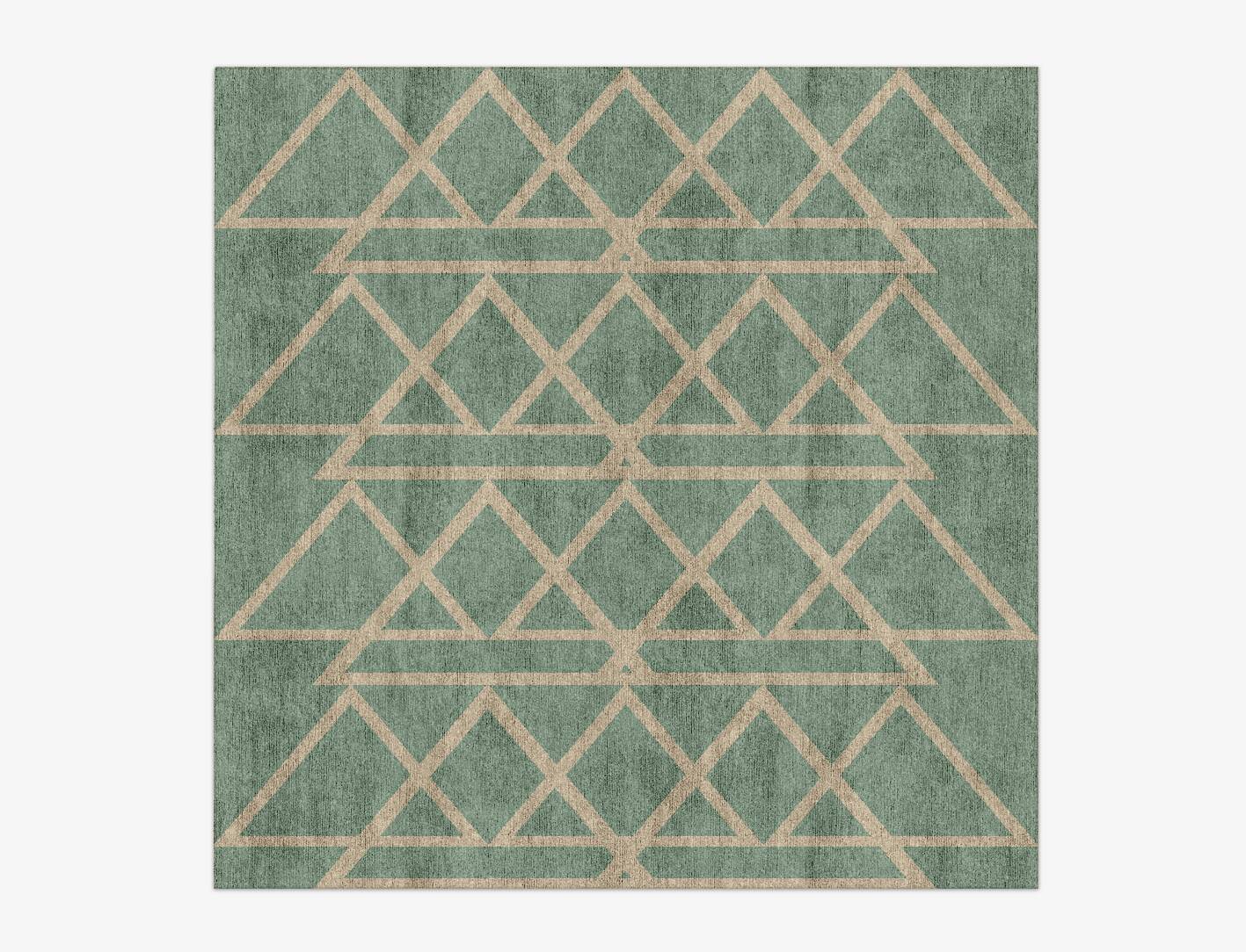 Wilkins Minimalist Square Hand Knotted Bamboo Silk Custom Rug by Rug Artisan