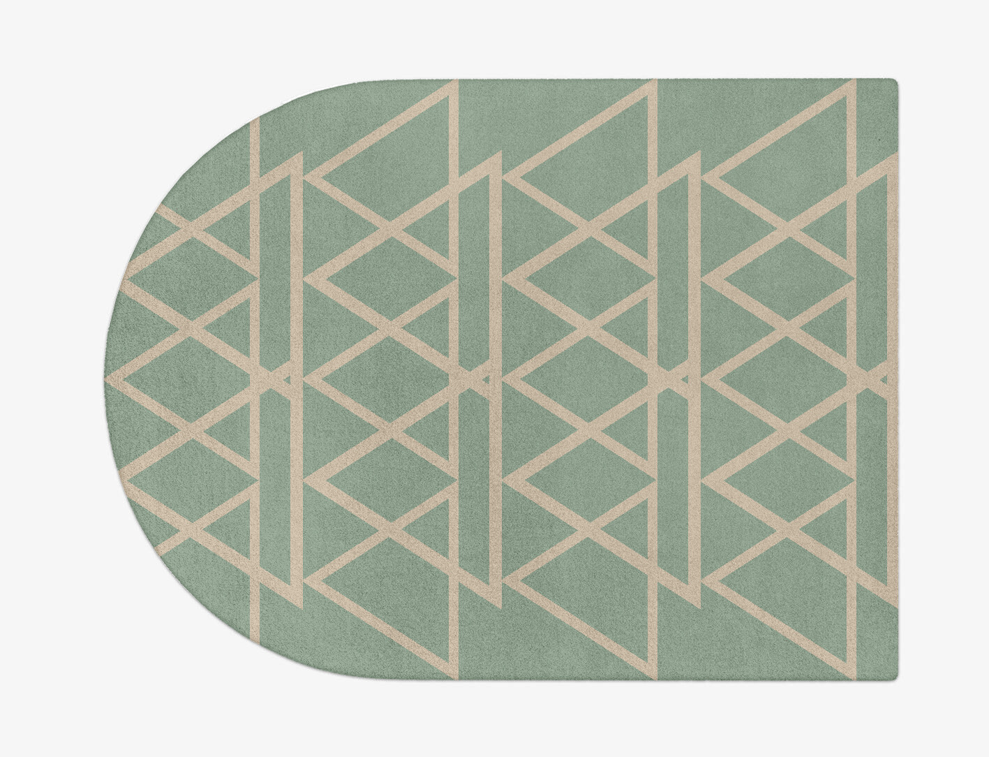 Wilkins Minimalist Arch Hand Tufted Pure Wool Custom Rug by Rug Artisan