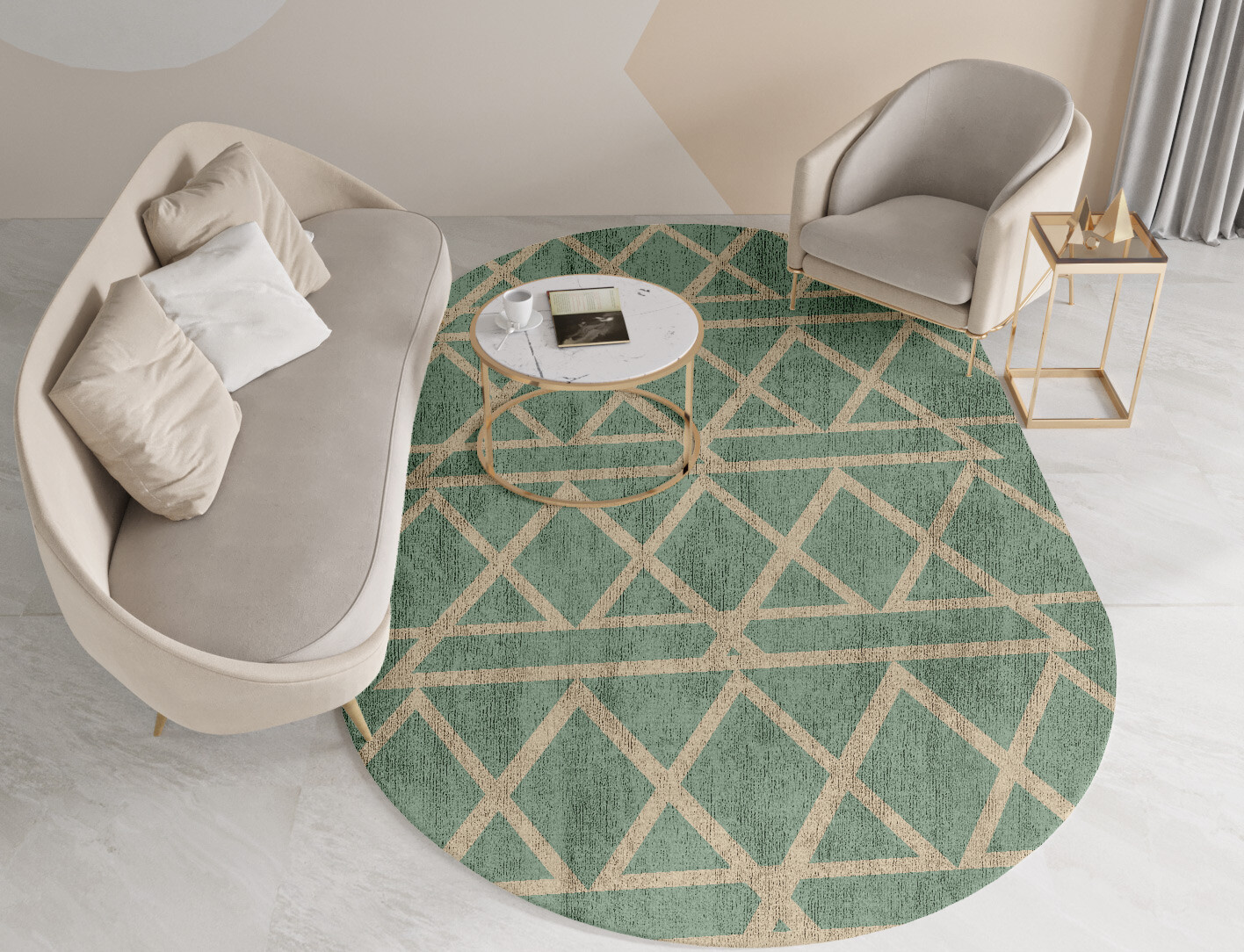 Wilkins Minimalist Capsule Hand Tufted Bamboo Silk Custom Rug by Rug Artisan