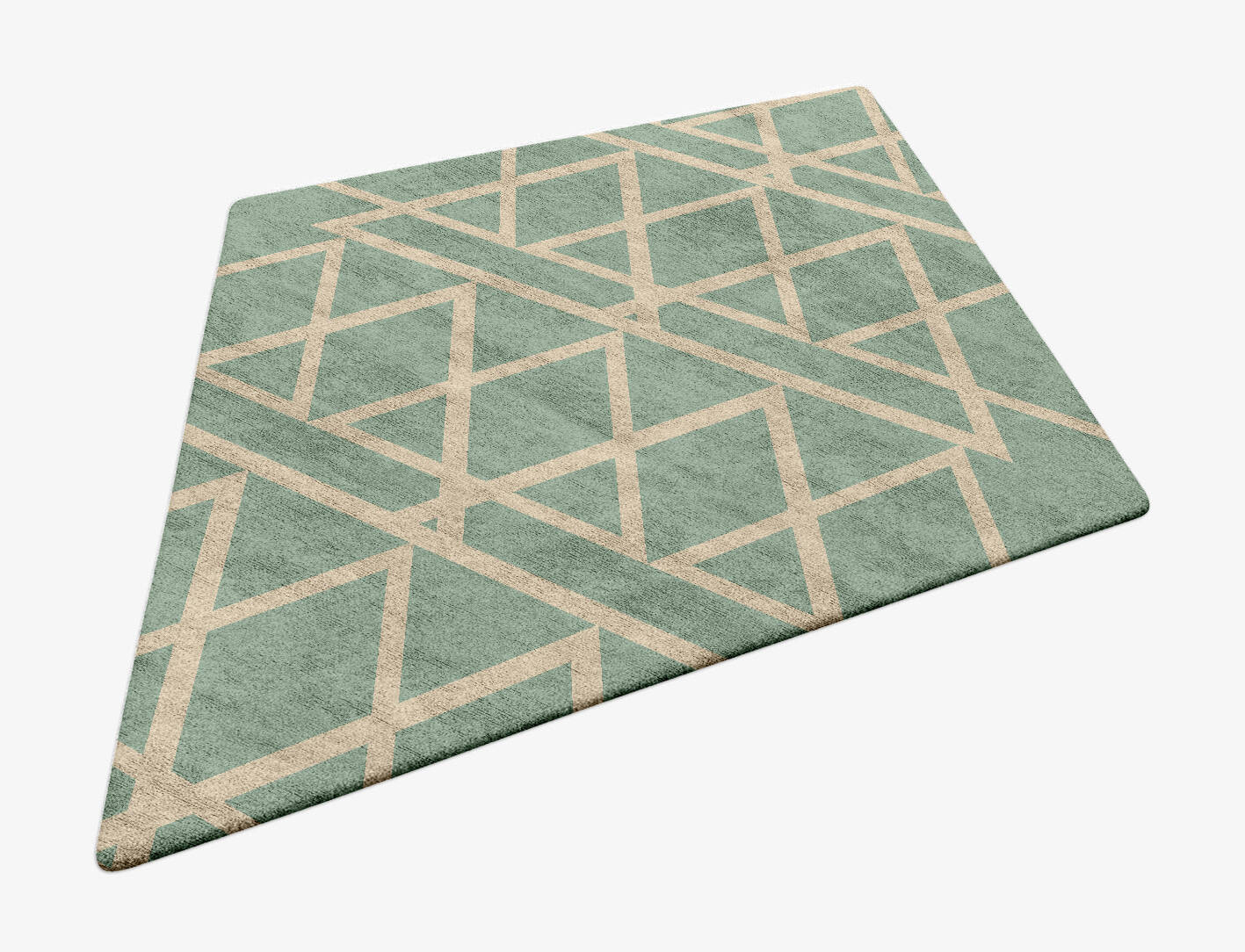 Wilkins Minimalist Diamond Hand Tufted Bamboo Silk Custom Rug by Rug Artisan