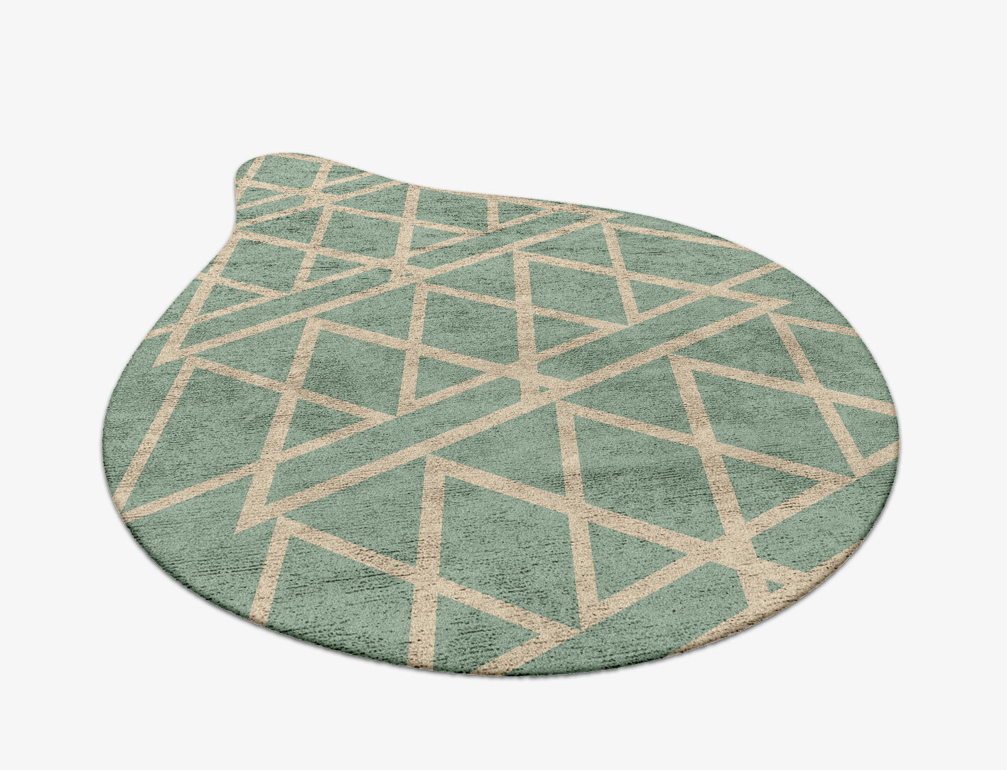 Wilkins Minimalist Drop Hand Tufted Bamboo Silk Custom Rug by Rug Artisan