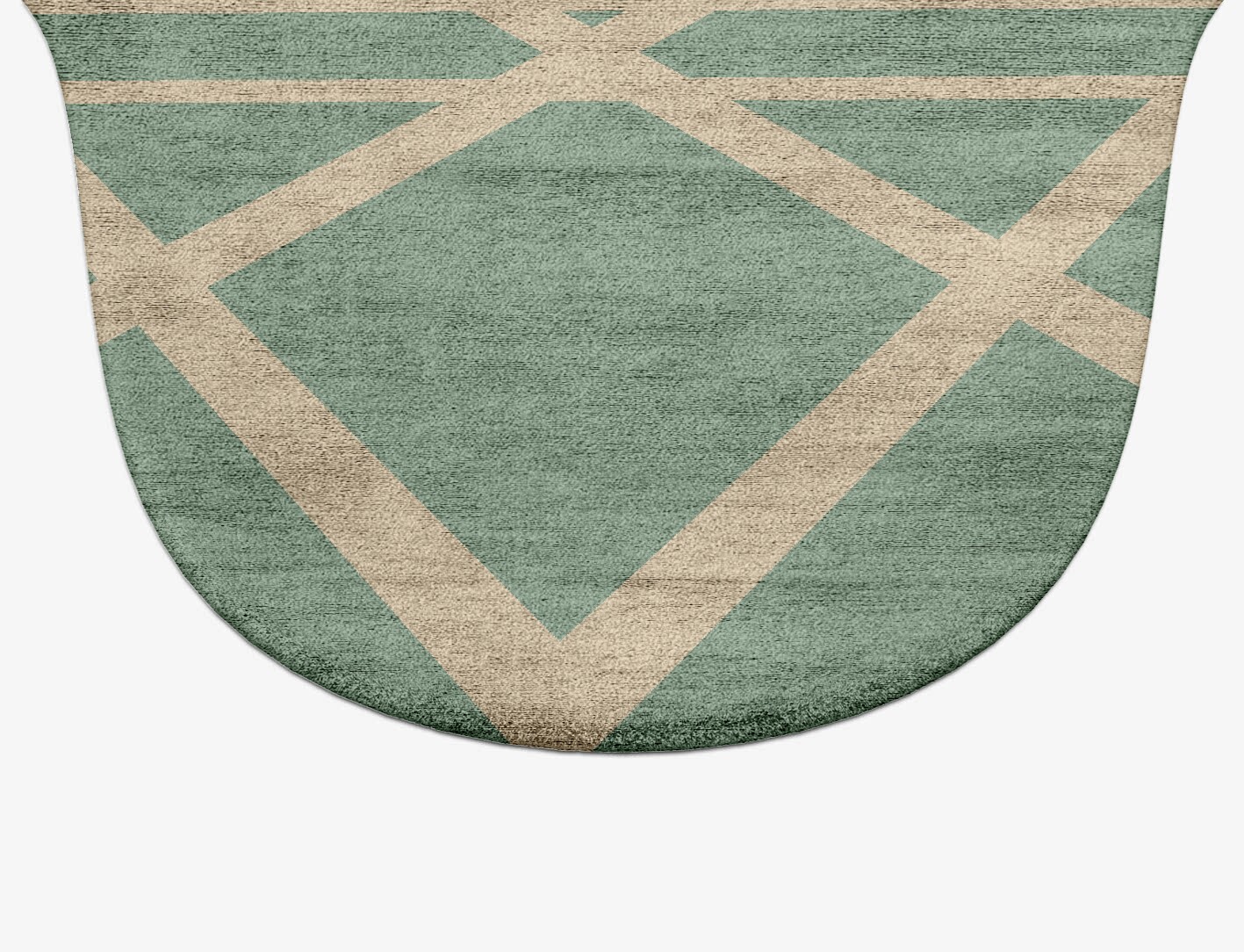 Wilkins Minimalist Drop Hand Tufted Bamboo Silk Custom Rug by Rug Artisan