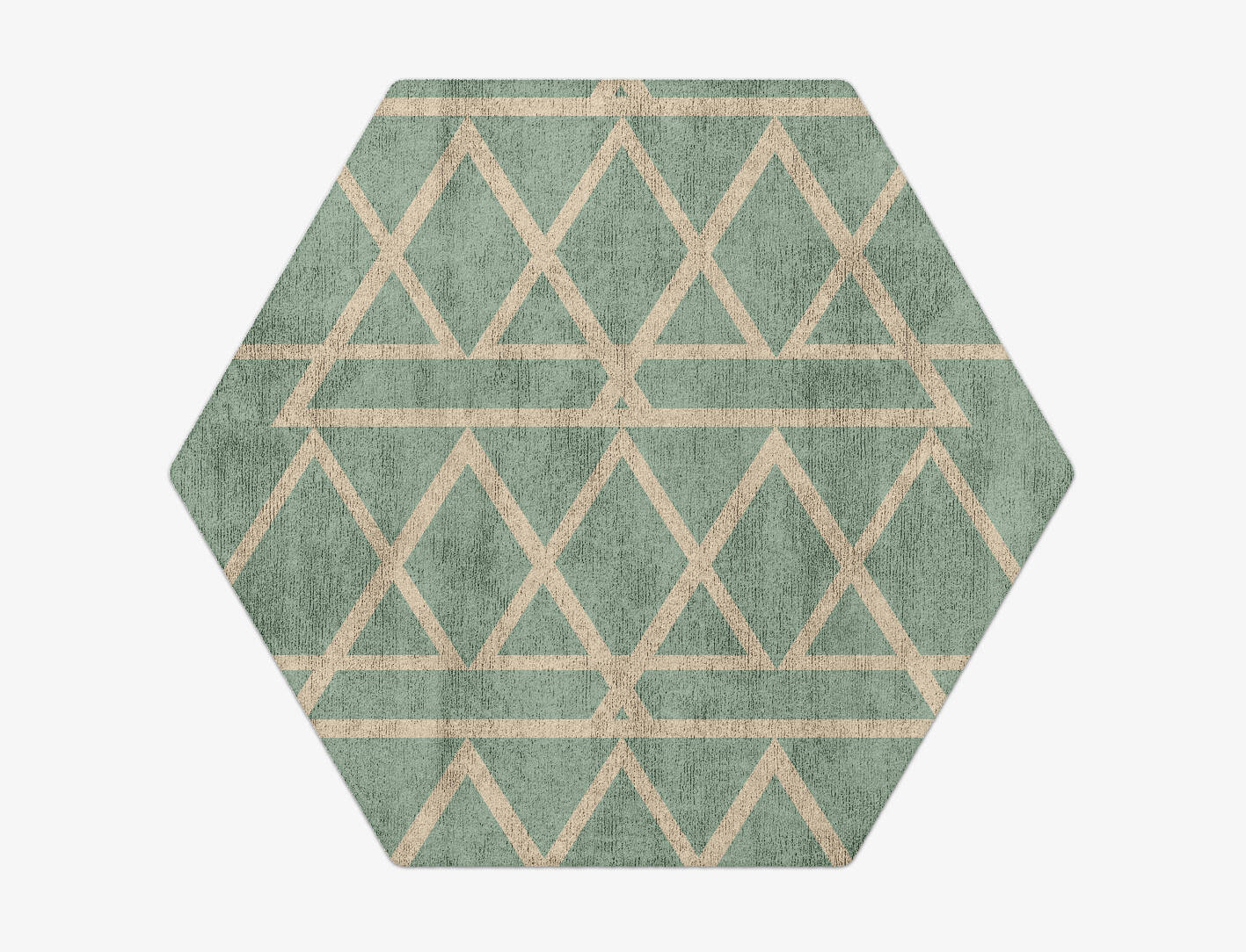 Wilkins Minimalist Hexagon Hand Tufted Bamboo Silk Custom Rug by Rug Artisan