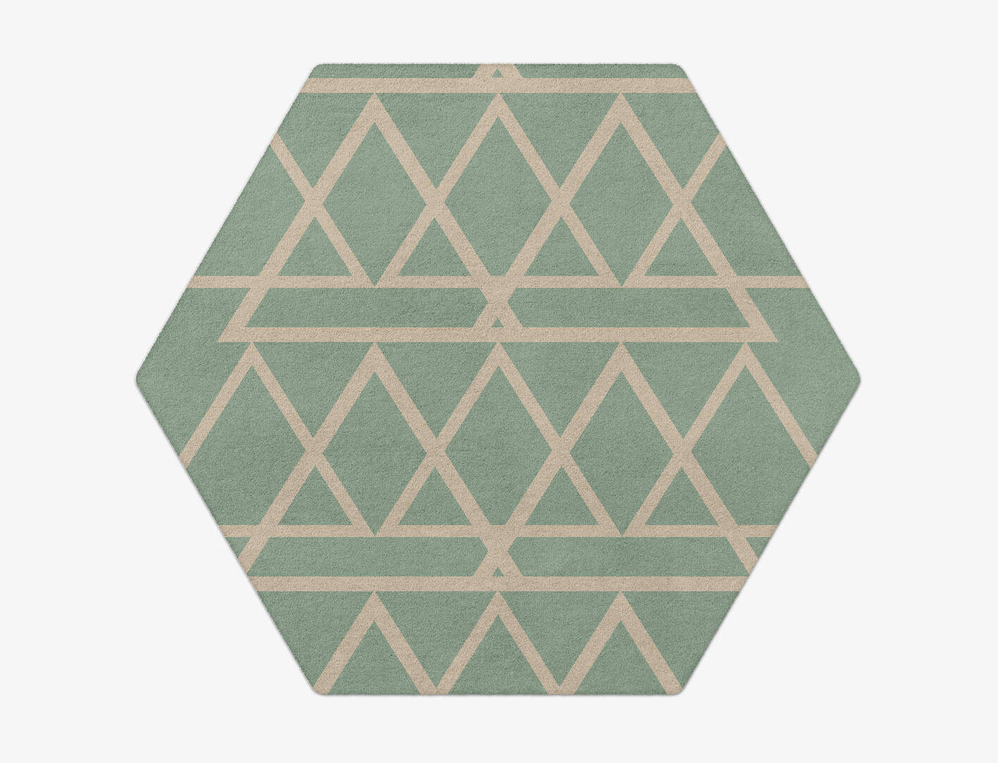 Wilkins Minimalist Hexagon Hand Tufted Pure Wool Custom Rug by Rug Artisan