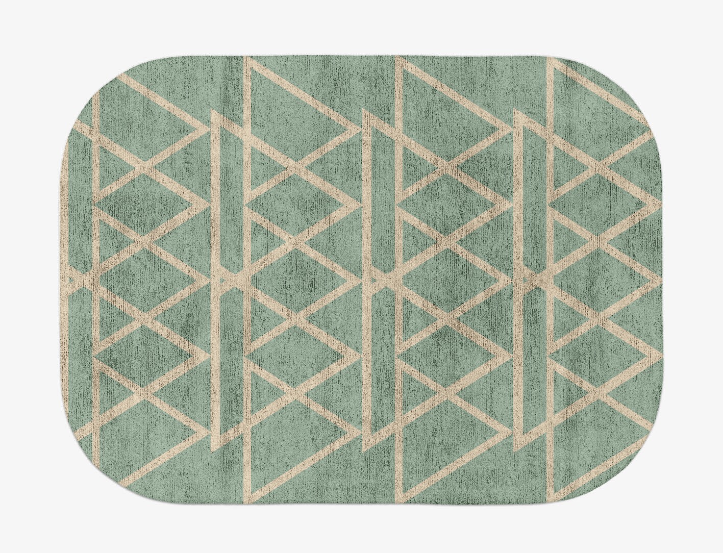 Wilkins Minimalist Oblong Hand Tufted Bamboo Silk Custom Rug by Rug Artisan