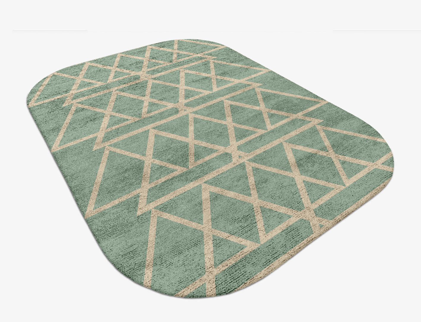 Wilkins Minimalist Oblong Hand Tufted Bamboo Silk Custom Rug by Rug Artisan