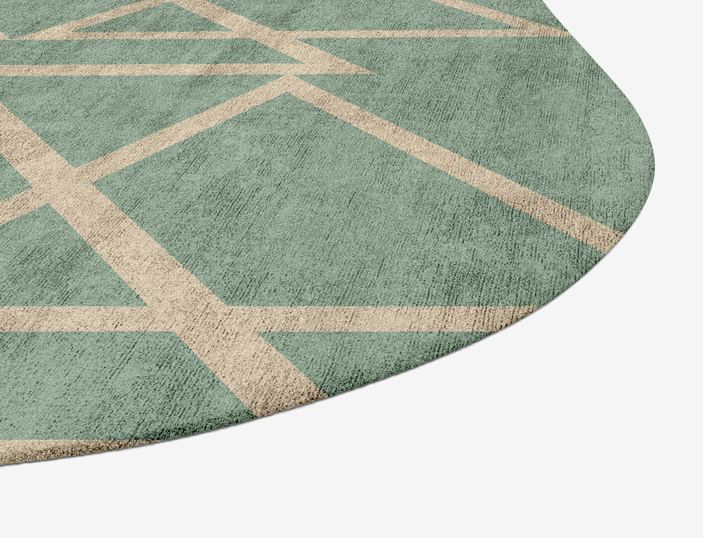 Wilkins Minimalist Oblong Hand Tufted Bamboo Silk Custom Rug by Rug Artisan