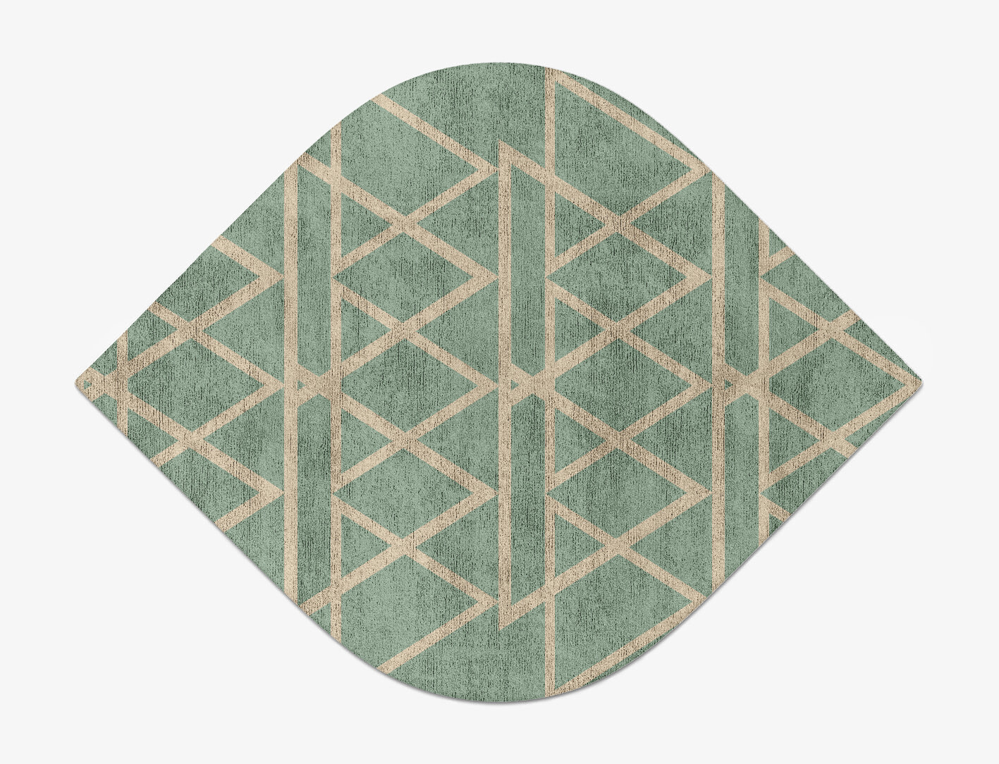 Wilkins Minimalist Ogee Hand Tufted Bamboo Silk Custom Rug by Rug Artisan