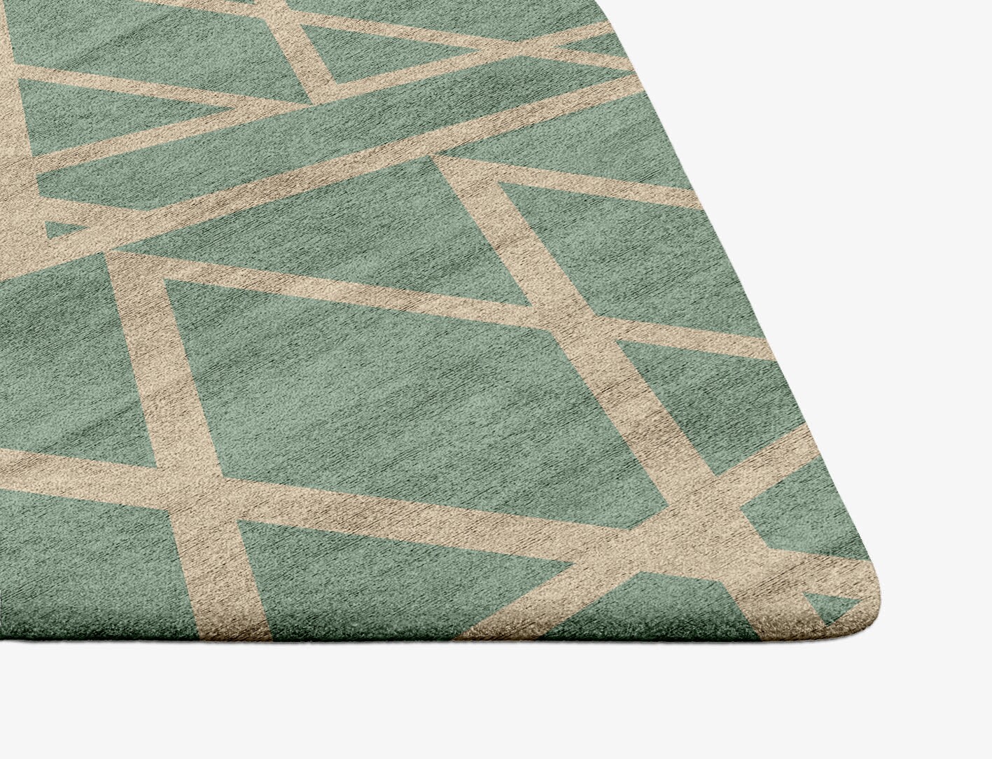 Wilkins Minimalist Ogee Hand Tufted Bamboo Silk Custom Rug by Rug Artisan