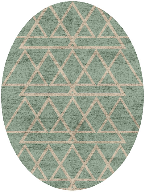 Wilkins Minimalist Oval Hand Tufted Bamboo Silk Custom Rug by Rug Artisan