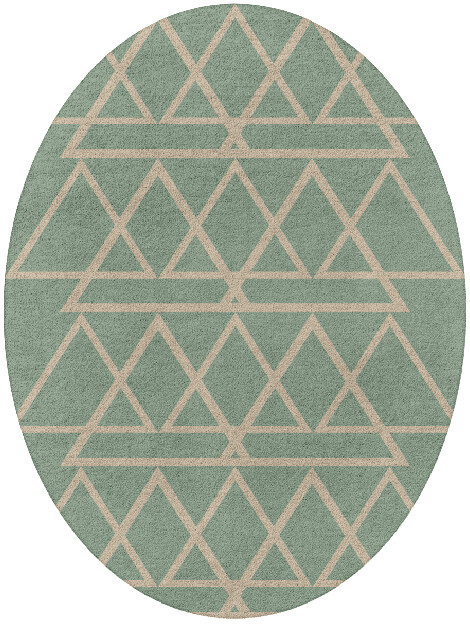 Wilkins Minimalist Oval Hand Tufted Pure Wool Custom Rug by Rug Artisan