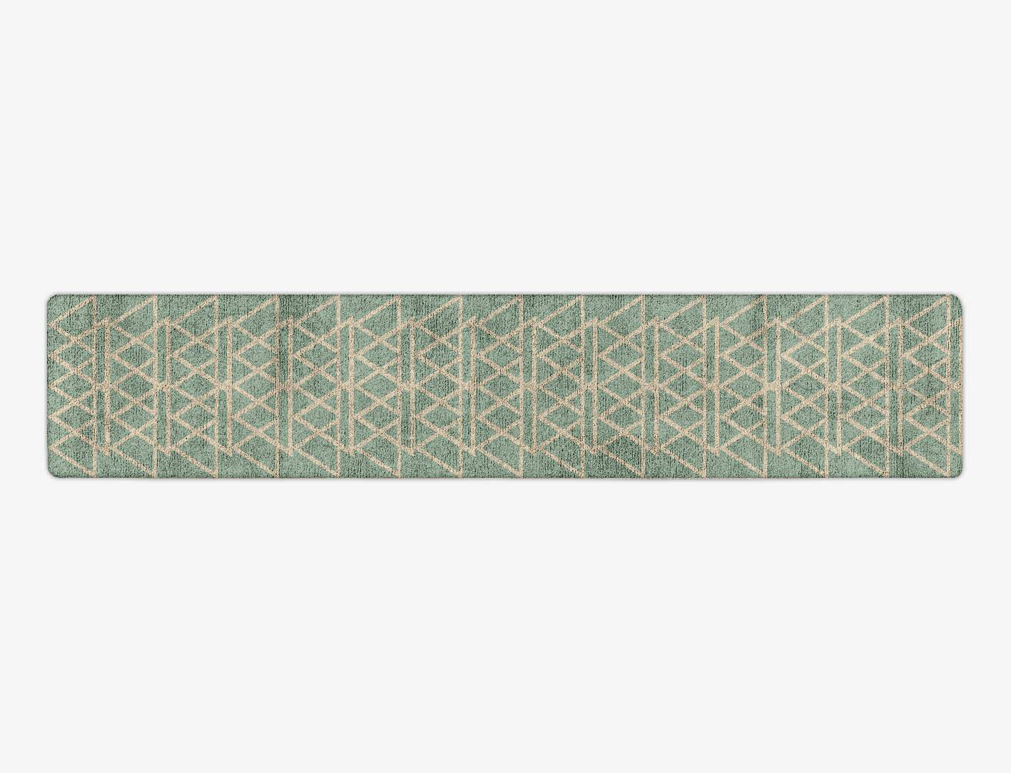 Wilkins Minimalist Runner Hand Tufted Bamboo Silk Custom Rug by Rug Artisan