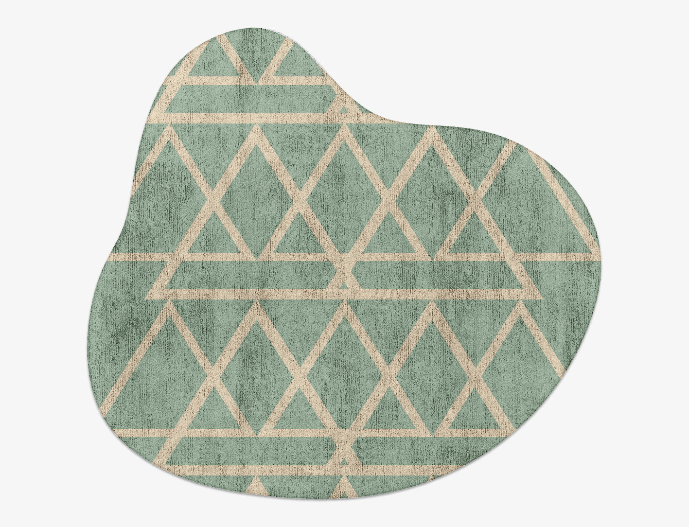 Wilkins Minimalist Splash Hand Tufted Bamboo Silk Custom Rug by Rug Artisan