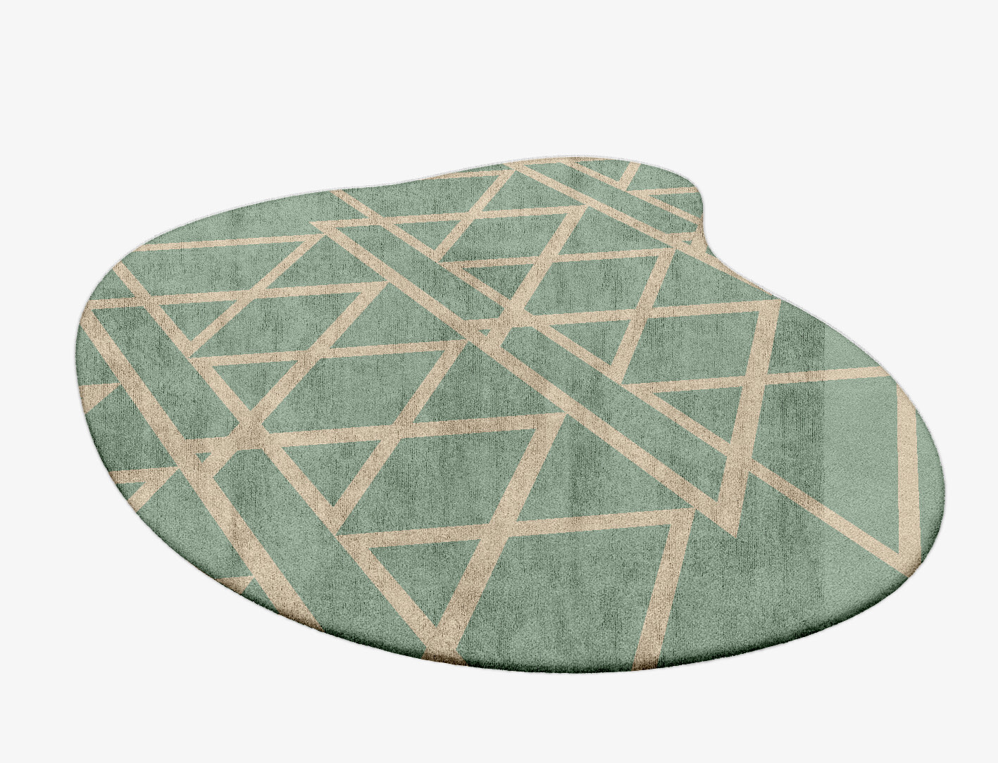Wilkins Minimalist Splash Hand Tufted Bamboo Silk Custom Rug by Rug Artisan