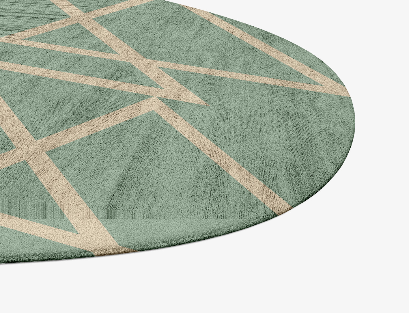 Wilkins Minimalist Splash Hand Tufted Bamboo Silk Custom Rug by Rug Artisan