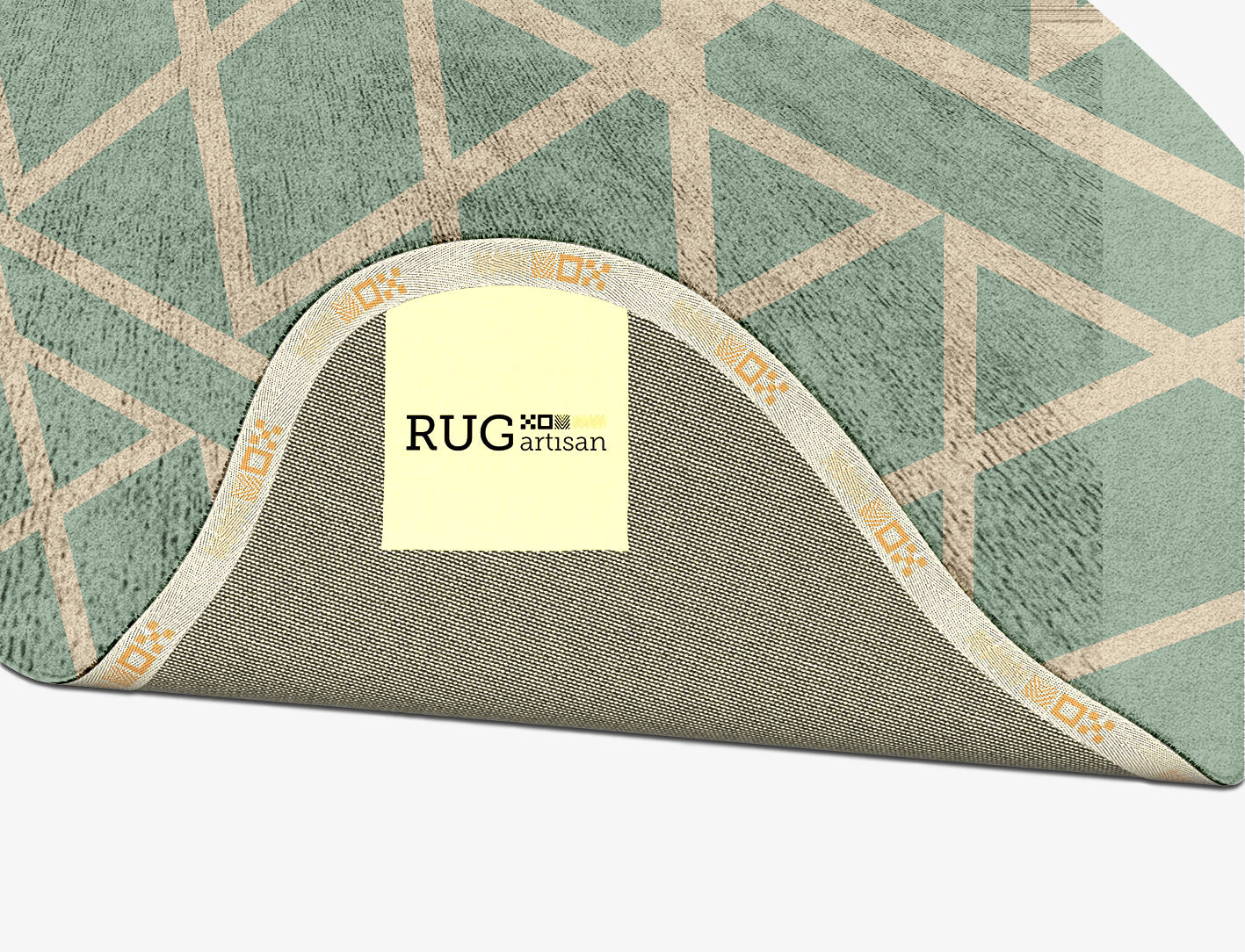 Wilkins Minimalist Splash Hand Tufted Bamboo Silk Custom Rug by Rug Artisan