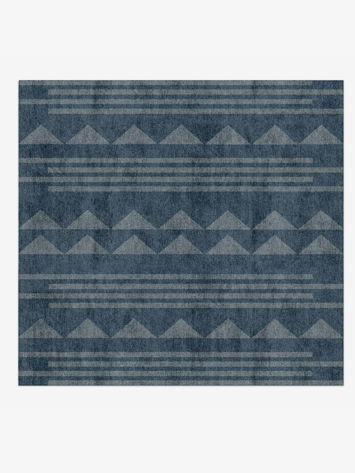 wind Flatweaves Square Hand Knotted Bamboo Silk Custom Rug by Rug Artisan