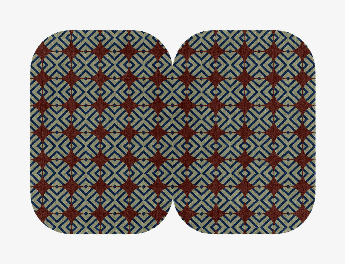 Winnow Geometric Eight Hand Knotted Tibetan Wool Custom Rug by Rug Artisan