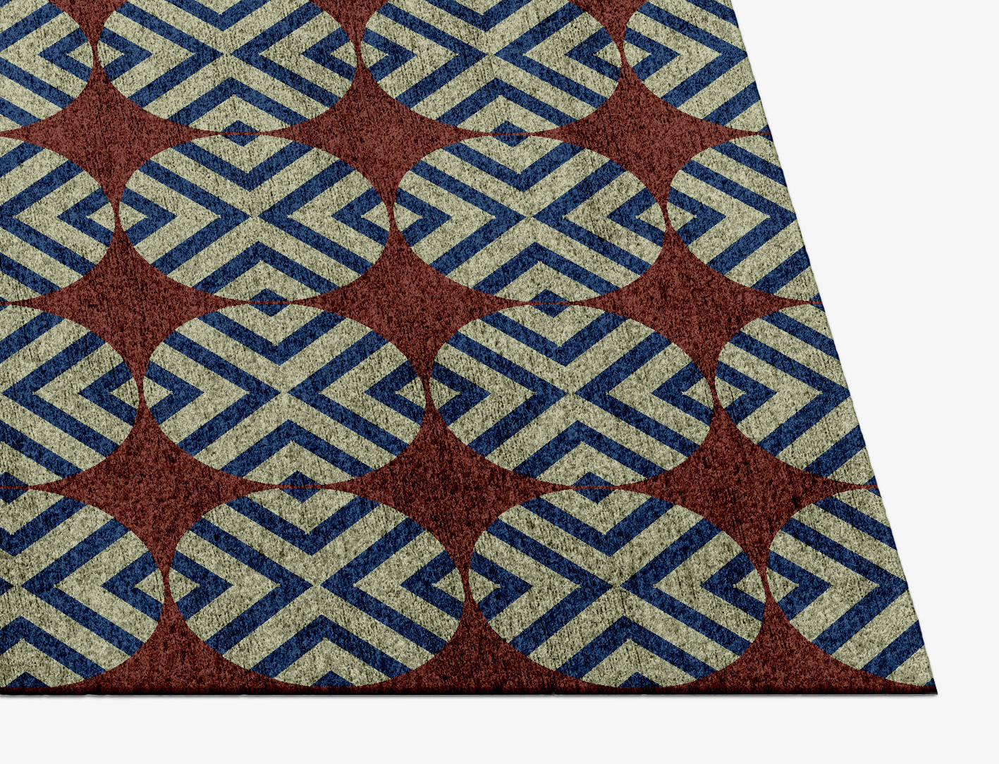Winnow Geometric Rectangle Hand Knotted Bamboo Silk Custom Rug by Rug Artisan