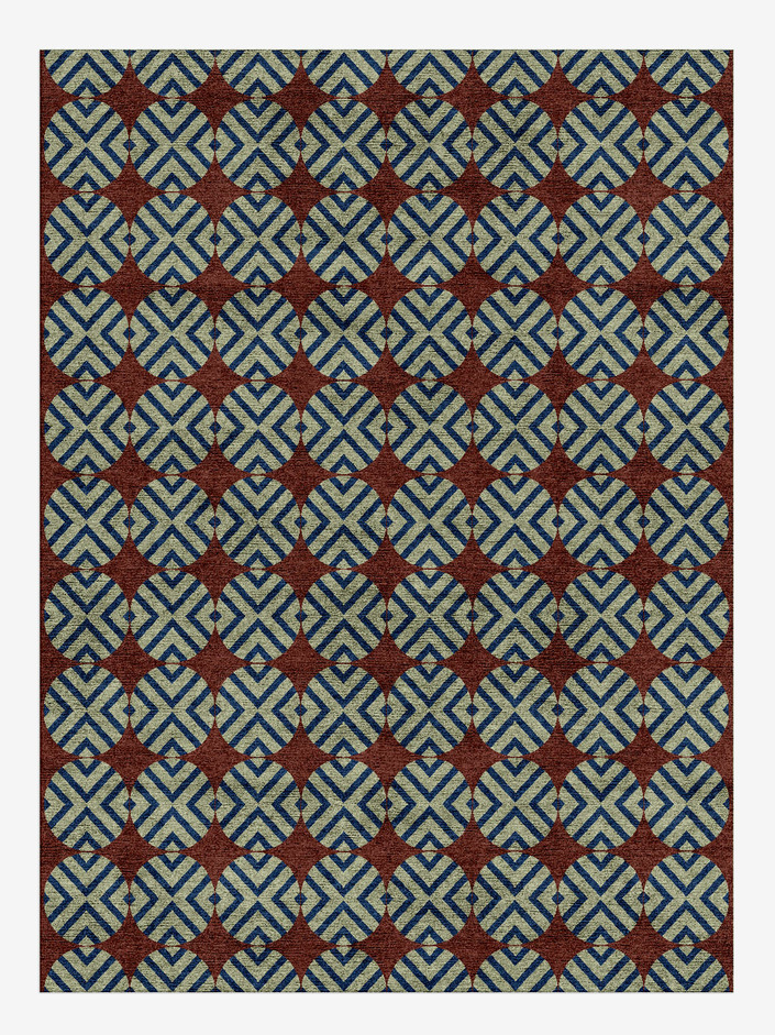 Winnow Geometric Rectangle Hand Knotted Bamboo Silk Custom Rug by Rug Artisan