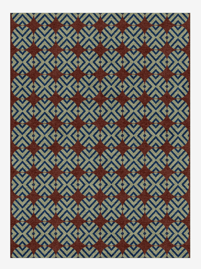 Winnow Geometric Rectangle Hand Knotted Tibetan Wool Custom Rug by Rug Artisan