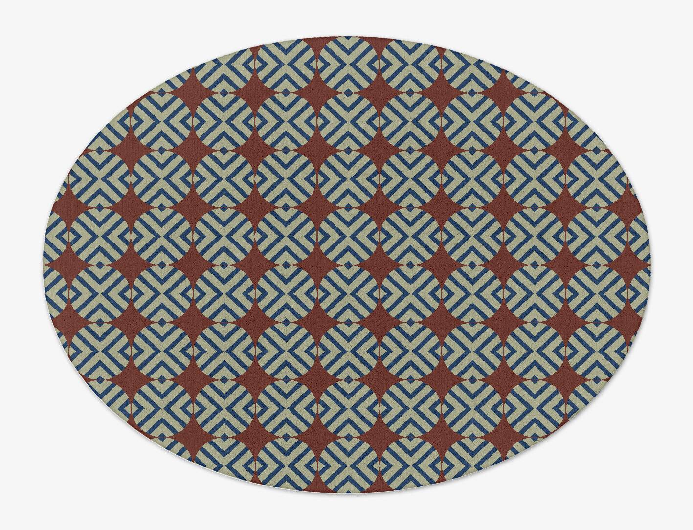 Winnow Geometric Oval Hand Tufted Pure Wool Custom Rug by Rug Artisan