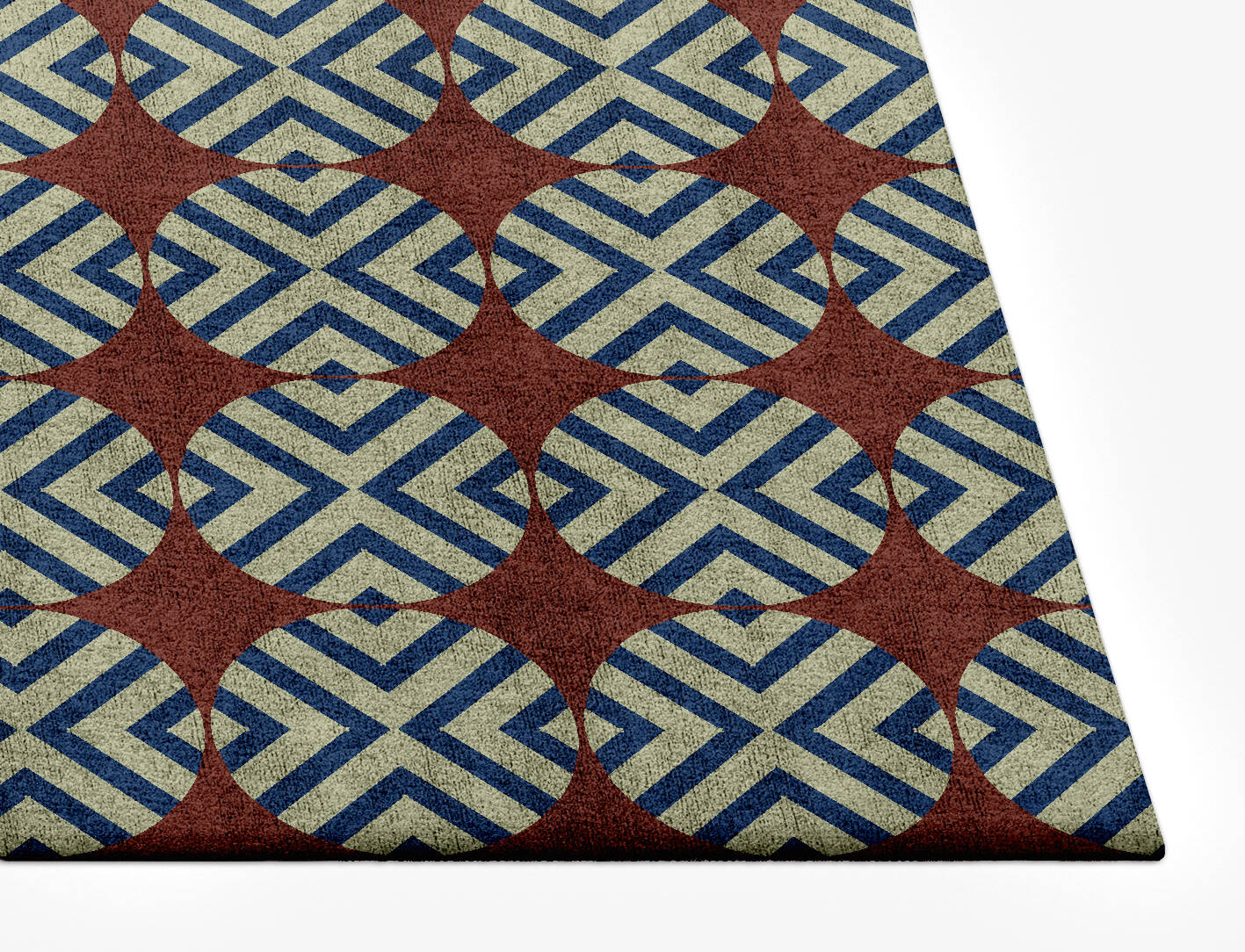 Winnow Geometric Rectangle Hand Tufted Bamboo Silk Custom Rug by Rug Artisan