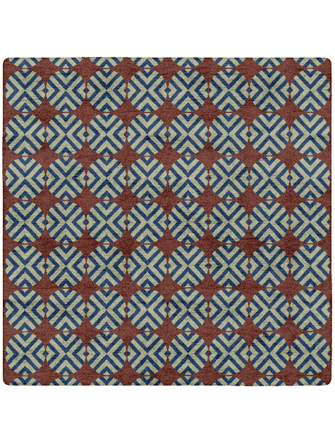 Winnow Geometric Square Hand Tufted Bamboo Silk Custom Rug by Rug Artisan