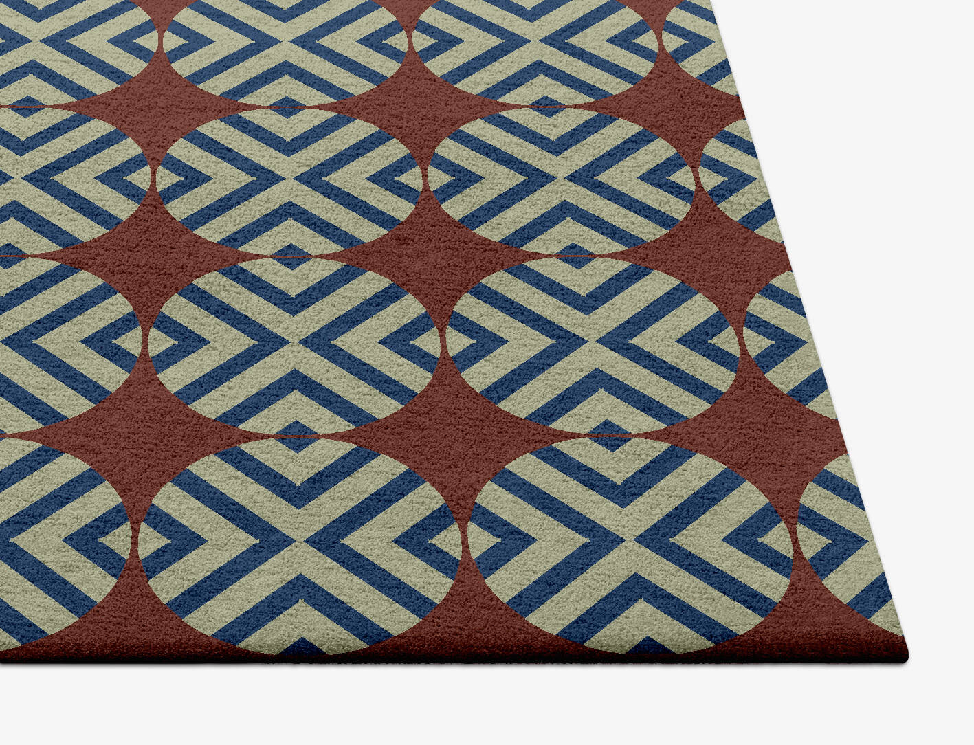 Winnow Geometric Square Hand Tufted Pure Wool Custom Rug by Rug Artisan
