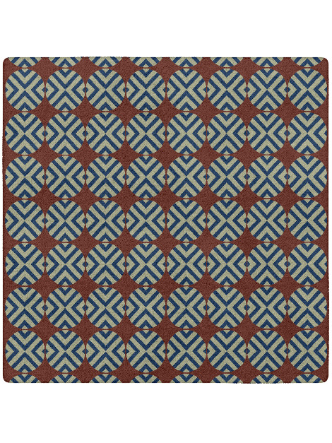 Winnow Geometric Square Hand Tufted Pure Wool Custom Rug by Rug Artisan