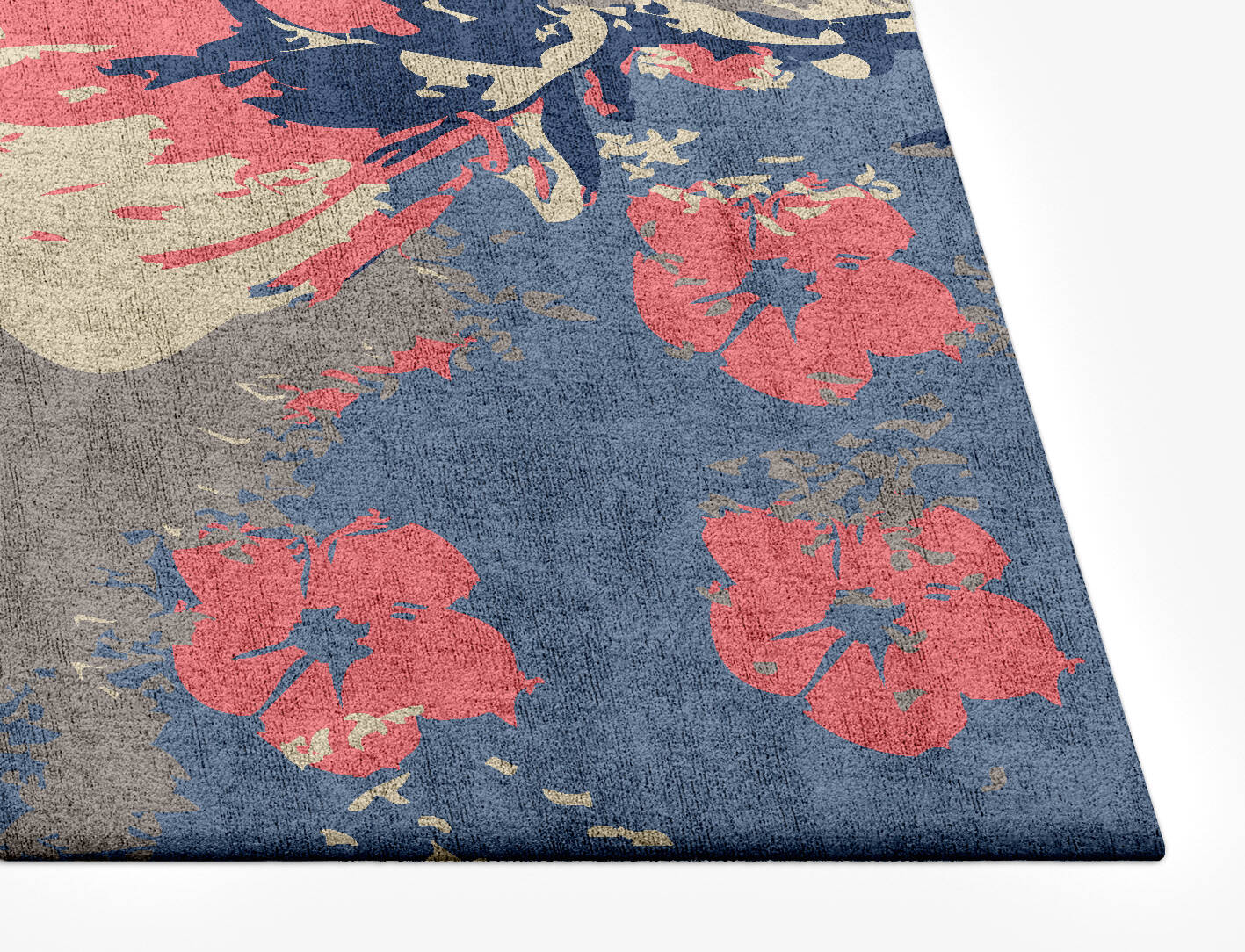 Withy Floral Rectangle Hand Tufted Bamboo Silk Custom Rug by Rug Artisan