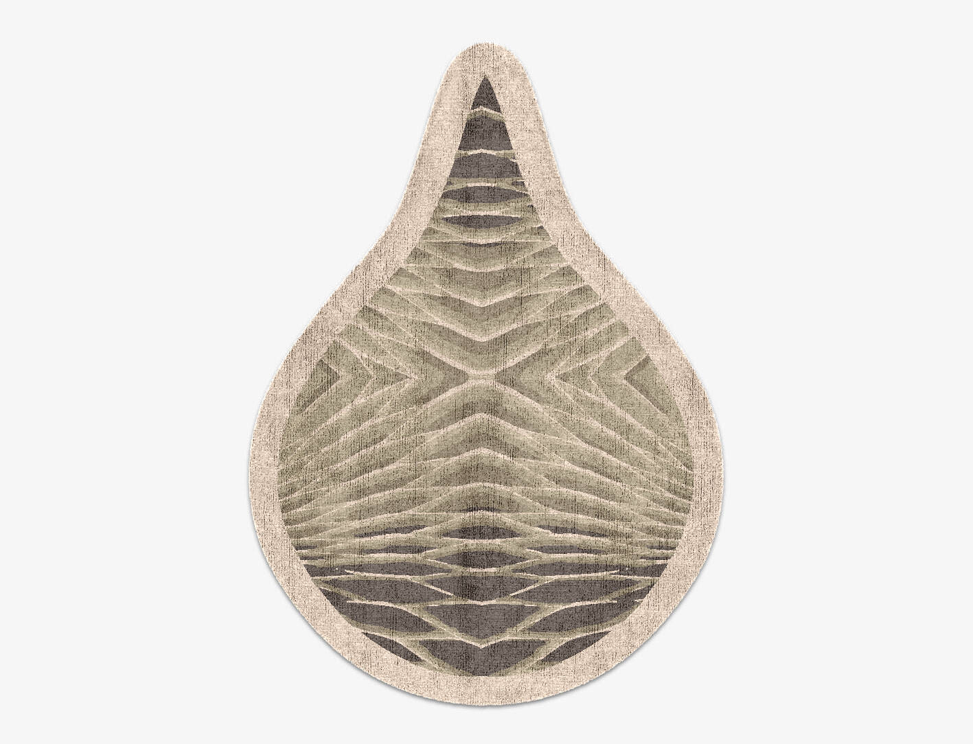 Wood Block Origami Drop Hand Knotted Bamboo Silk Custom Rug by Rug Artisan