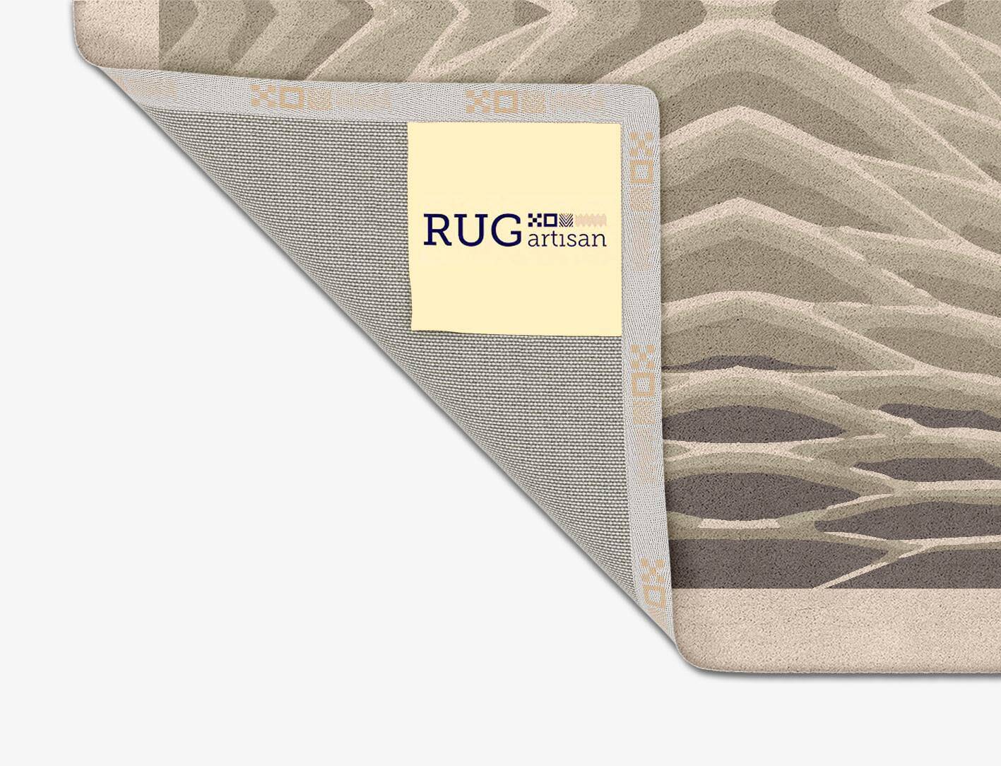 Wood Block Origami Square Hand Tufted Pure Wool Custom Rug by Rug Artisan