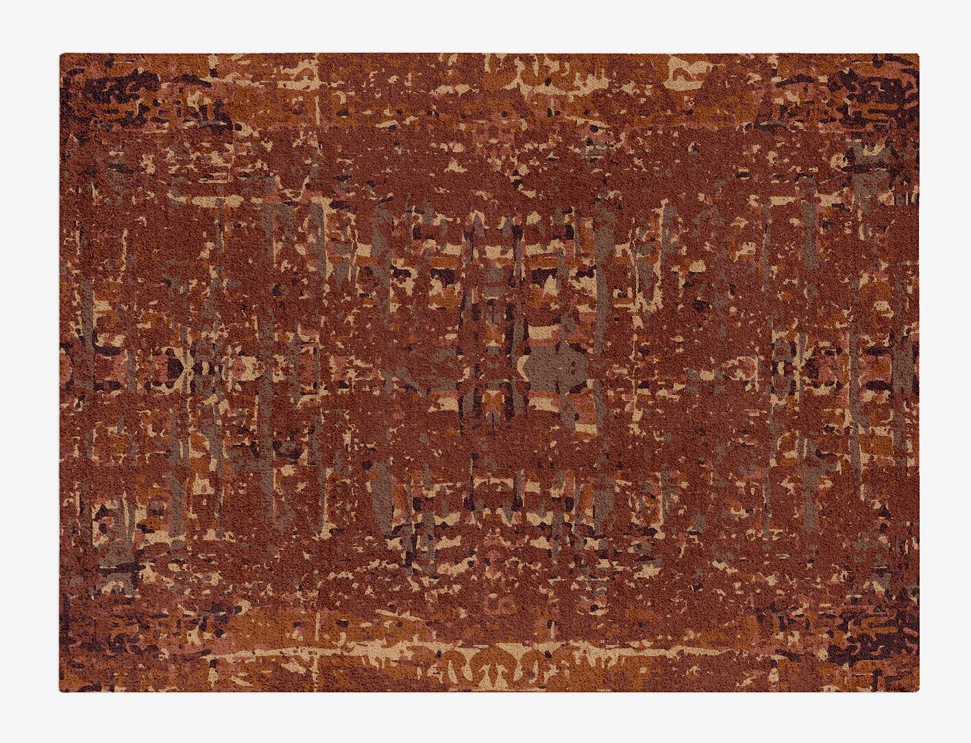 Woody Surface Art Rectangle Hand Tufted Pure Wool Custom Rug by Rug Artisan