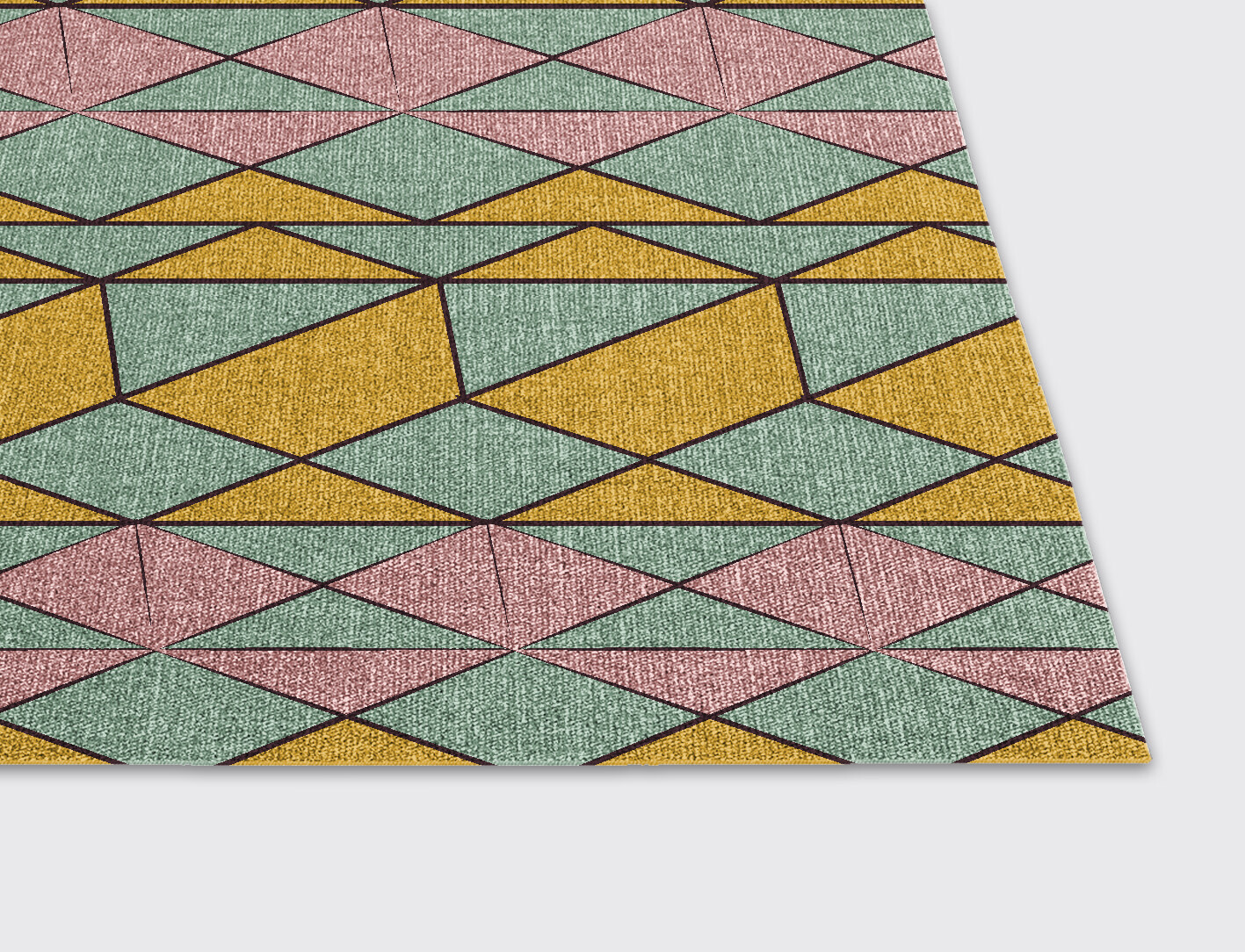 Wren Geometric Rectangle Flatweave New Zealand Wool Custom Rug by Rug Artisan