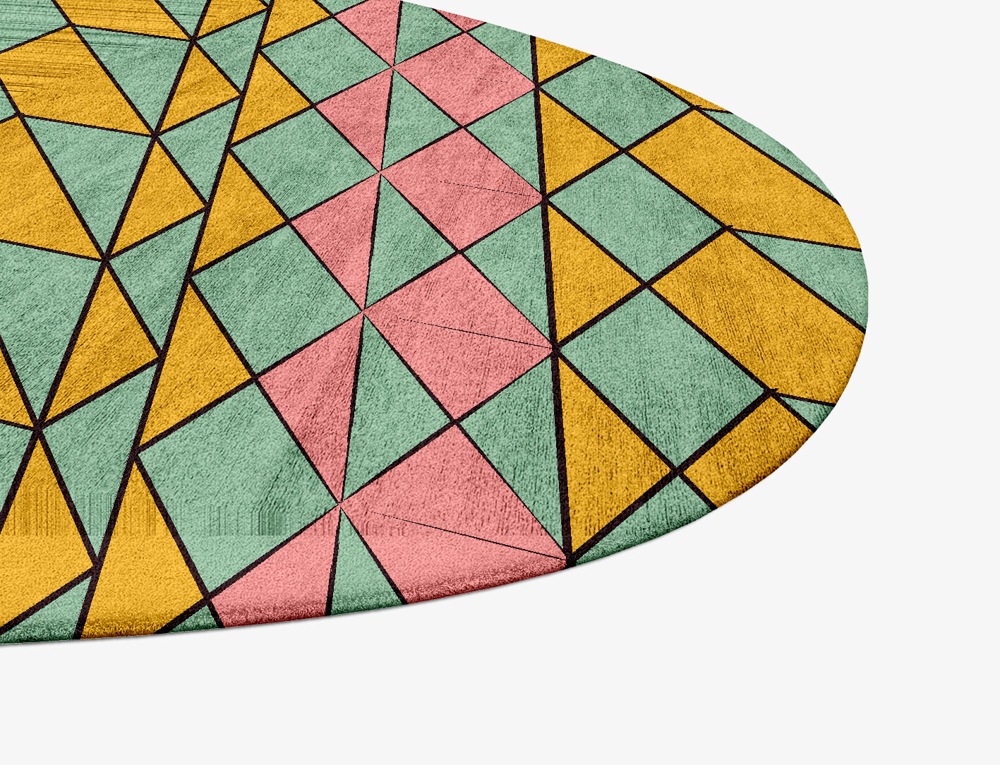 Wren Geometric Splash Hand Tufted Bamboo Silk Custom Rug by Rug Artisan