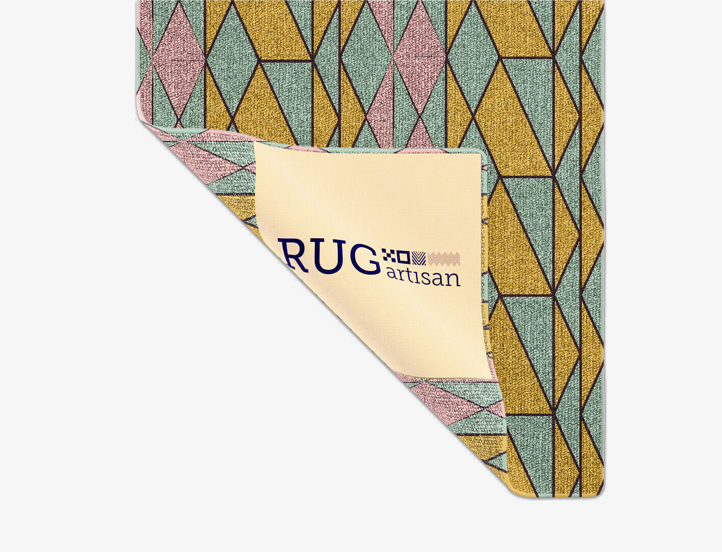 Wren Geometric Runner Outdoor Recycled Yarn Custom Rug by Rug Artisan